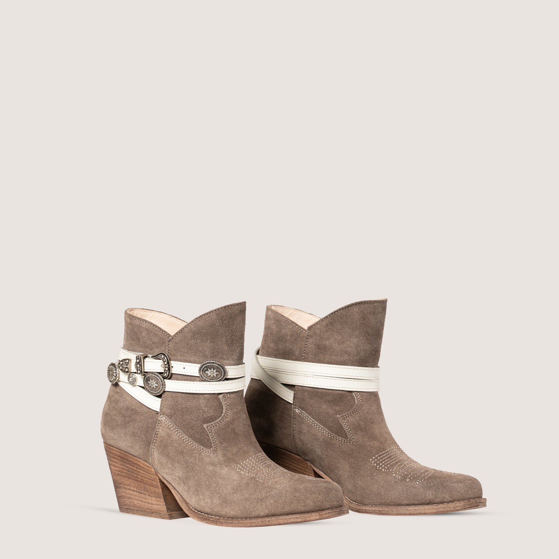 Stivaletti Texani Jolene Taupe - KALI SHOES®