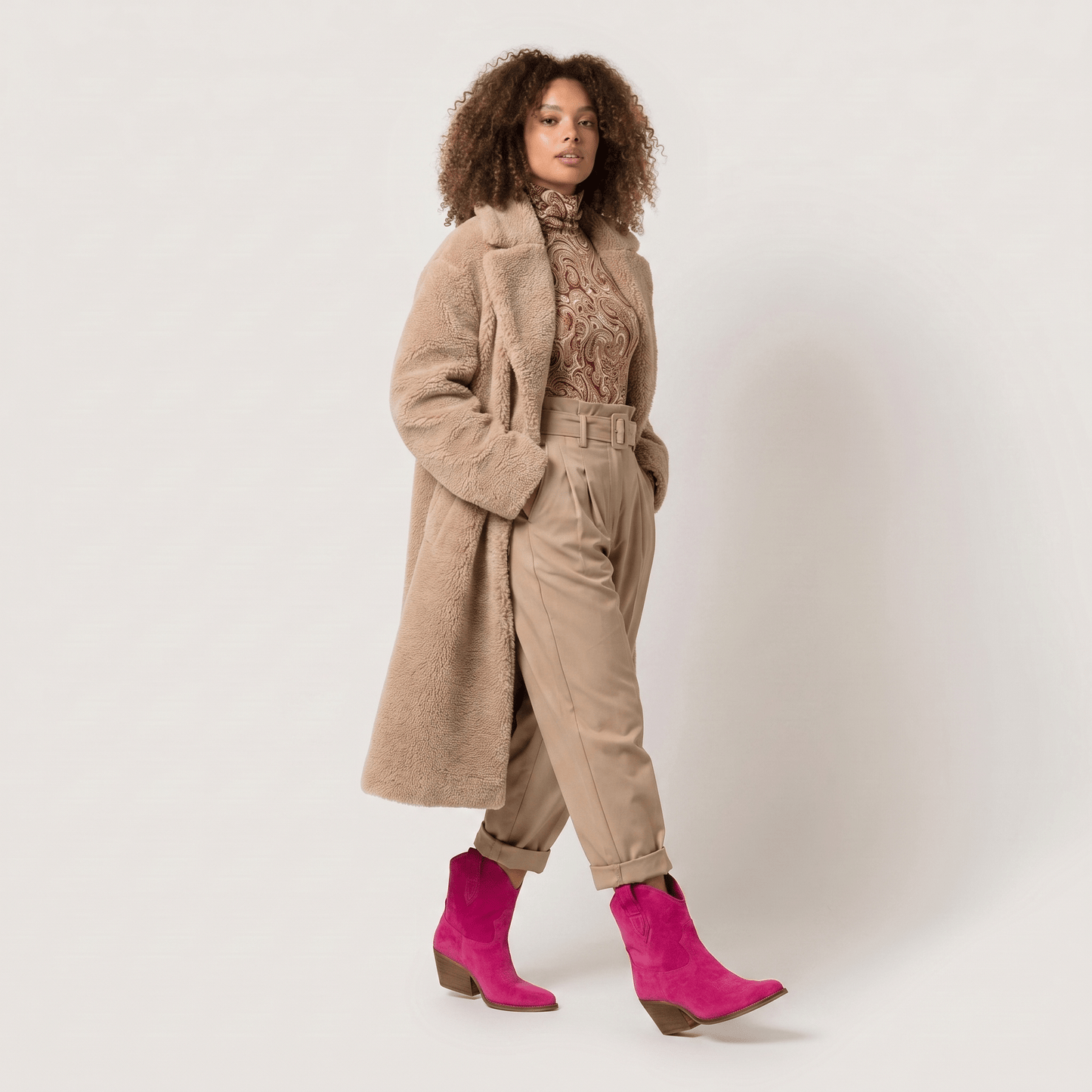 Stivaletti Texani Leila Fucsia - KALI SHOES®
