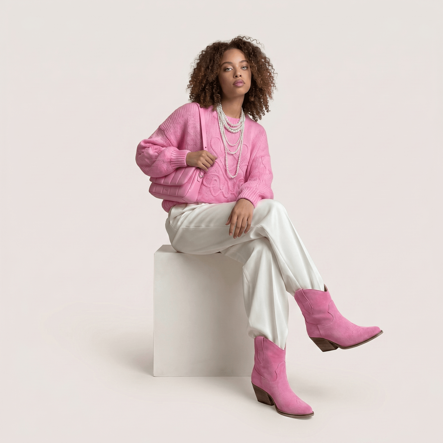 Stivaletti Texani Leila Rosa Shocking - KALI SHOES®