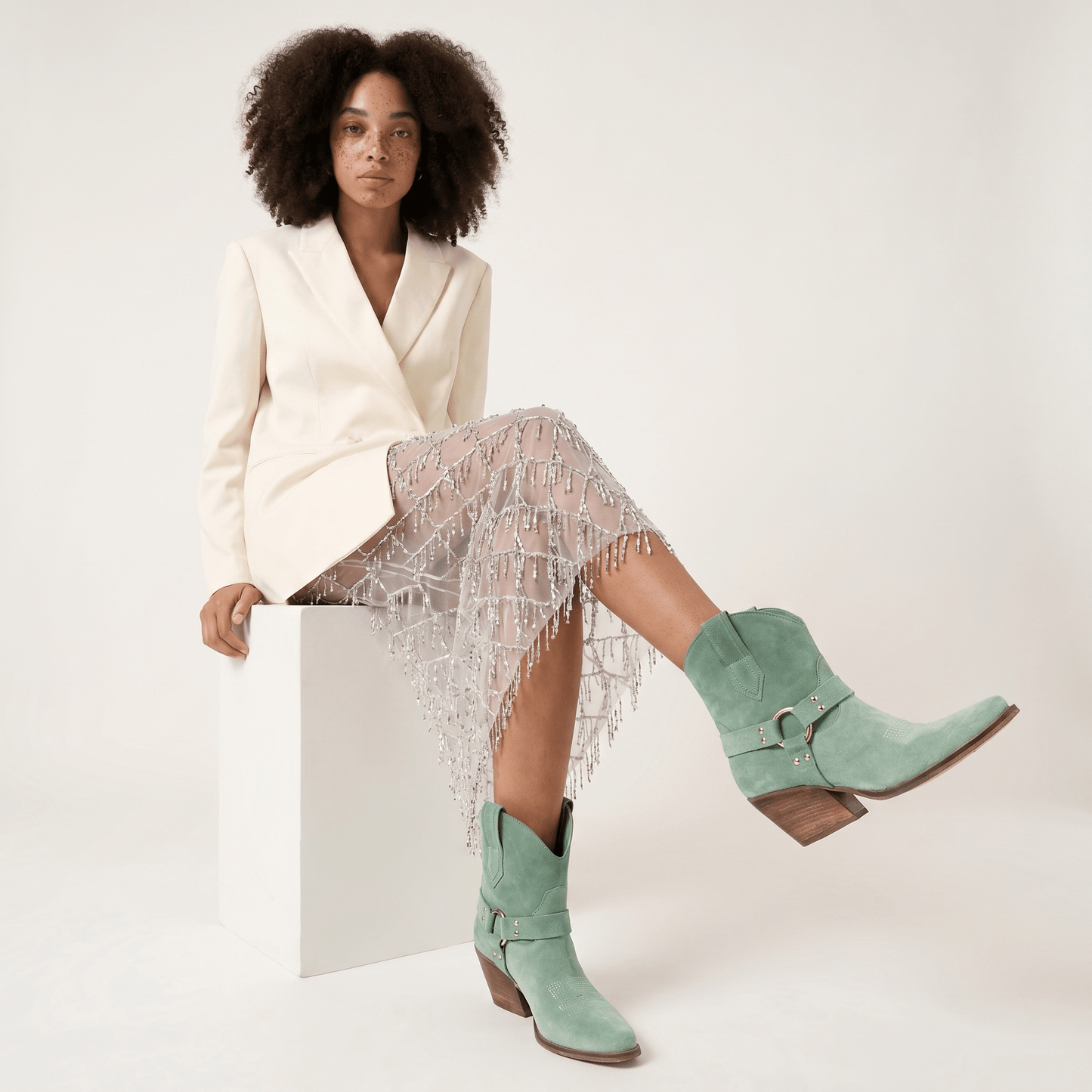 Stivaletti Texani Leila Twin Oxide - KALI SHOES®