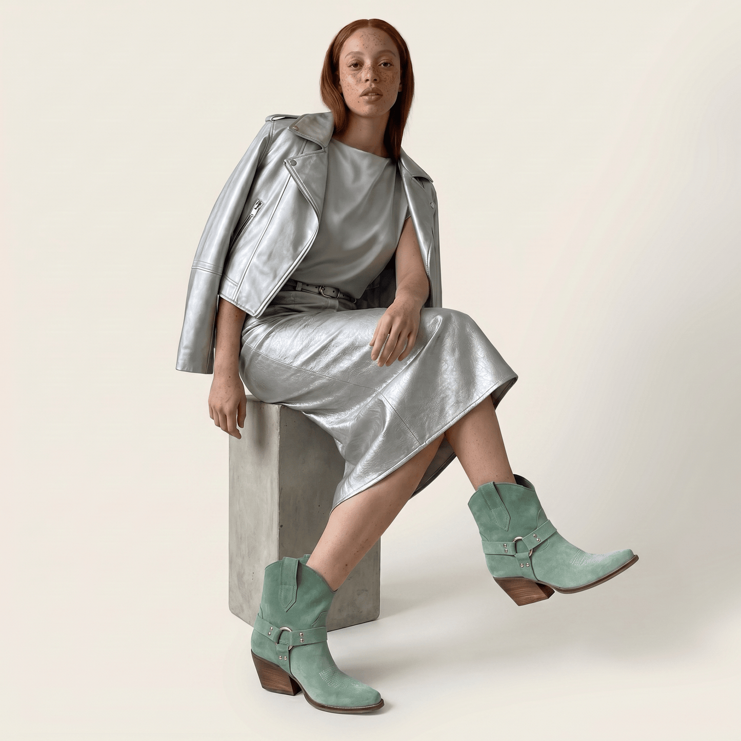 Stivaletti Texani Leila Twin Oxide - KALI SHOES®