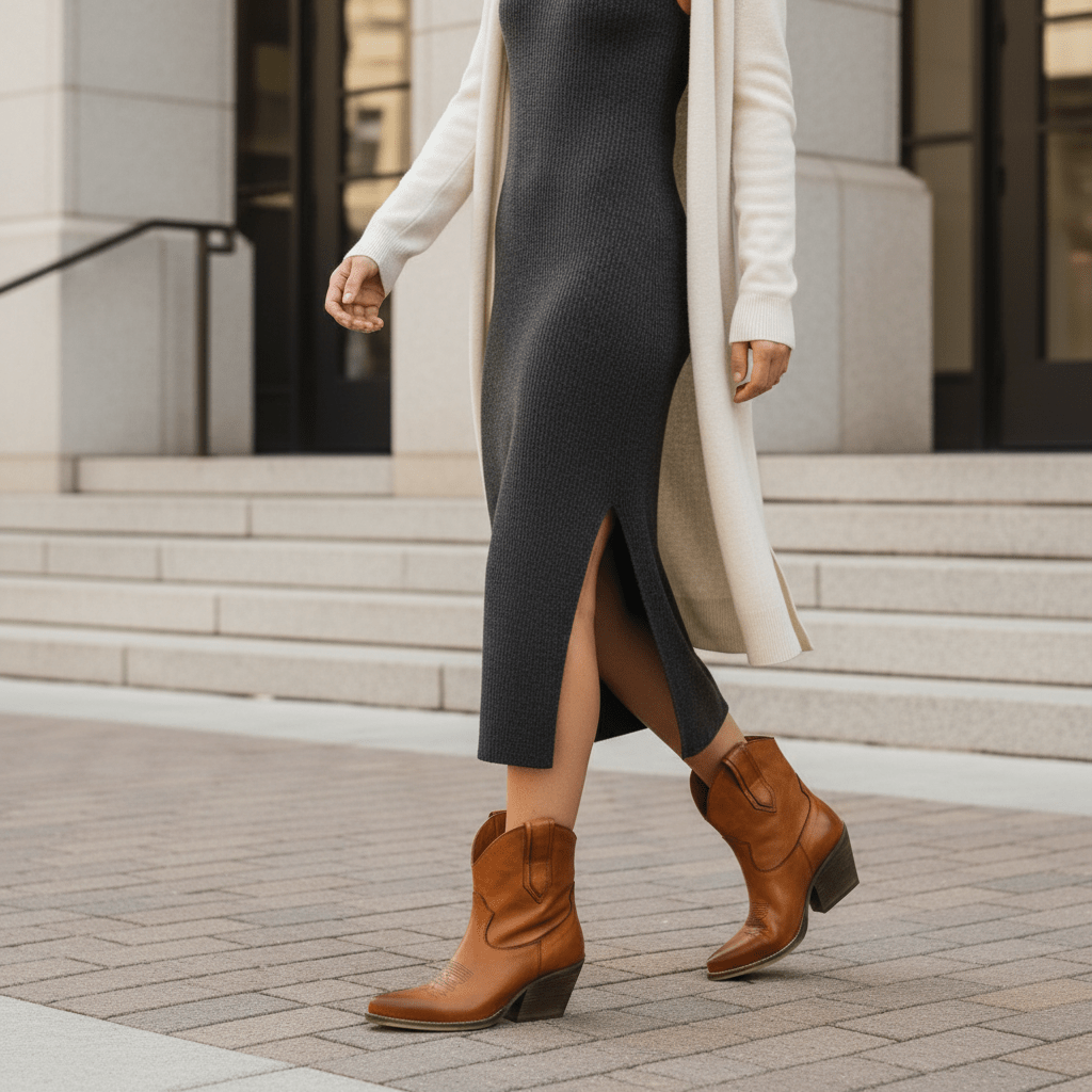 Stivaletti Texani Marley Cuoio - KALI SHOES®