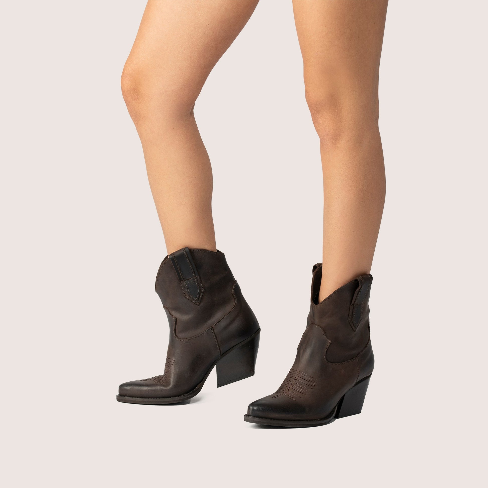 Stivaletti Texani Marley Testa di moro - KALI SHOES®