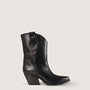 Stivaletti Texani Montana Nero in pelle - KALI SHOES®