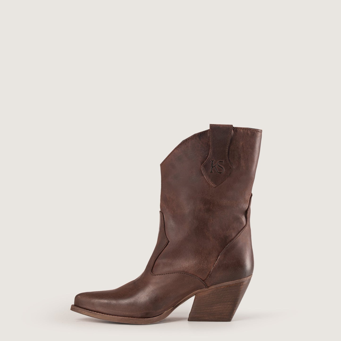 Stivaletti Texani Montana Testa di Moro in pelle - KALI SHOES®