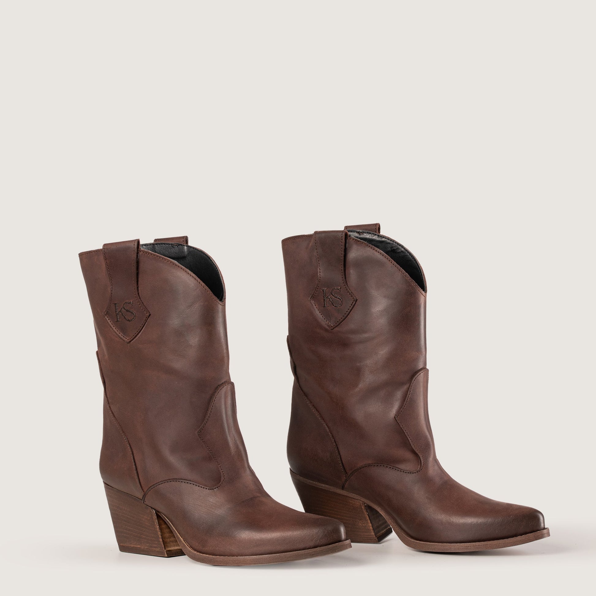 Stivaletti Texani Montana Testa di Moro in pelle - KALI SHOES®