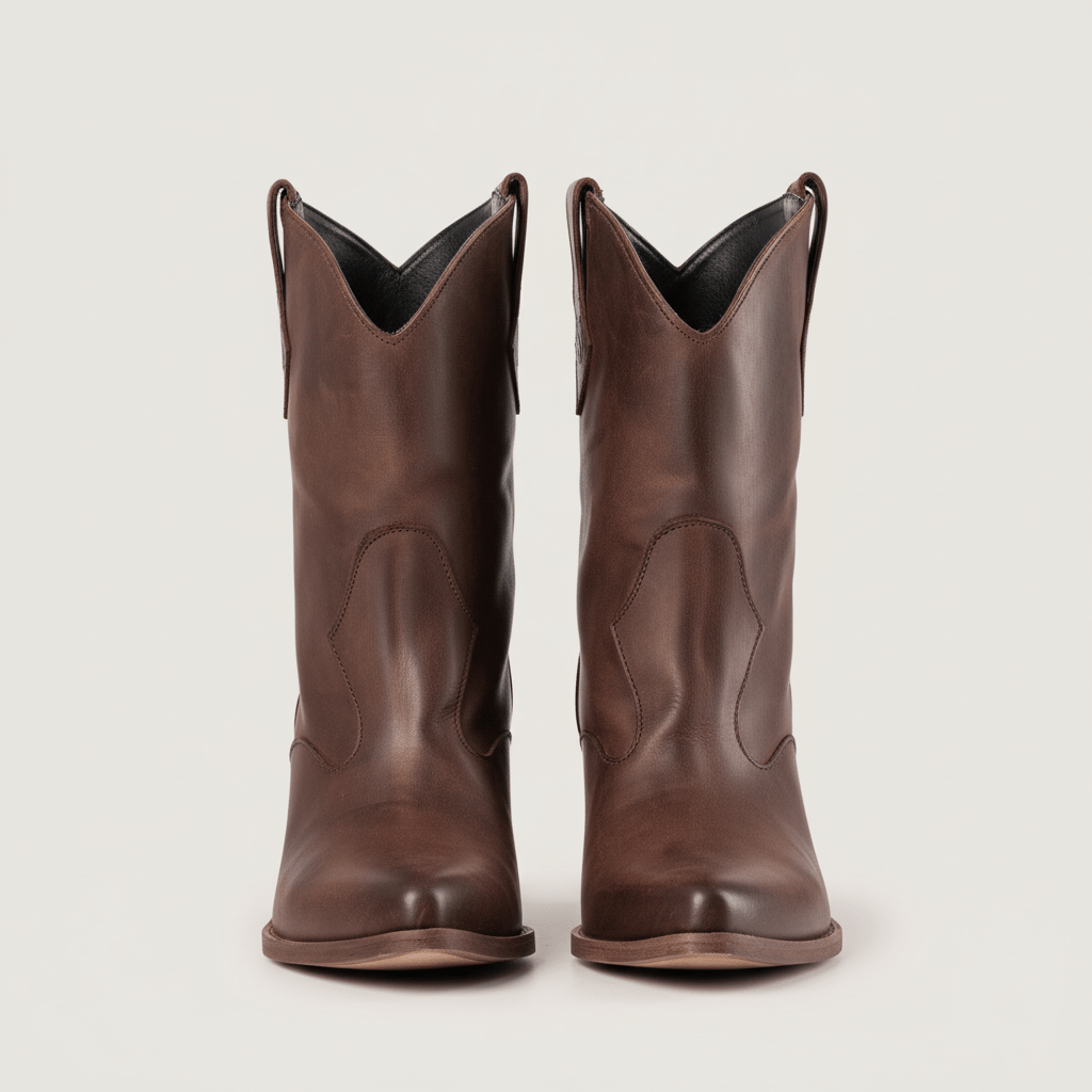 Stivaletti Texani Montana Testa di Moro in pelle - KALI SHOES®