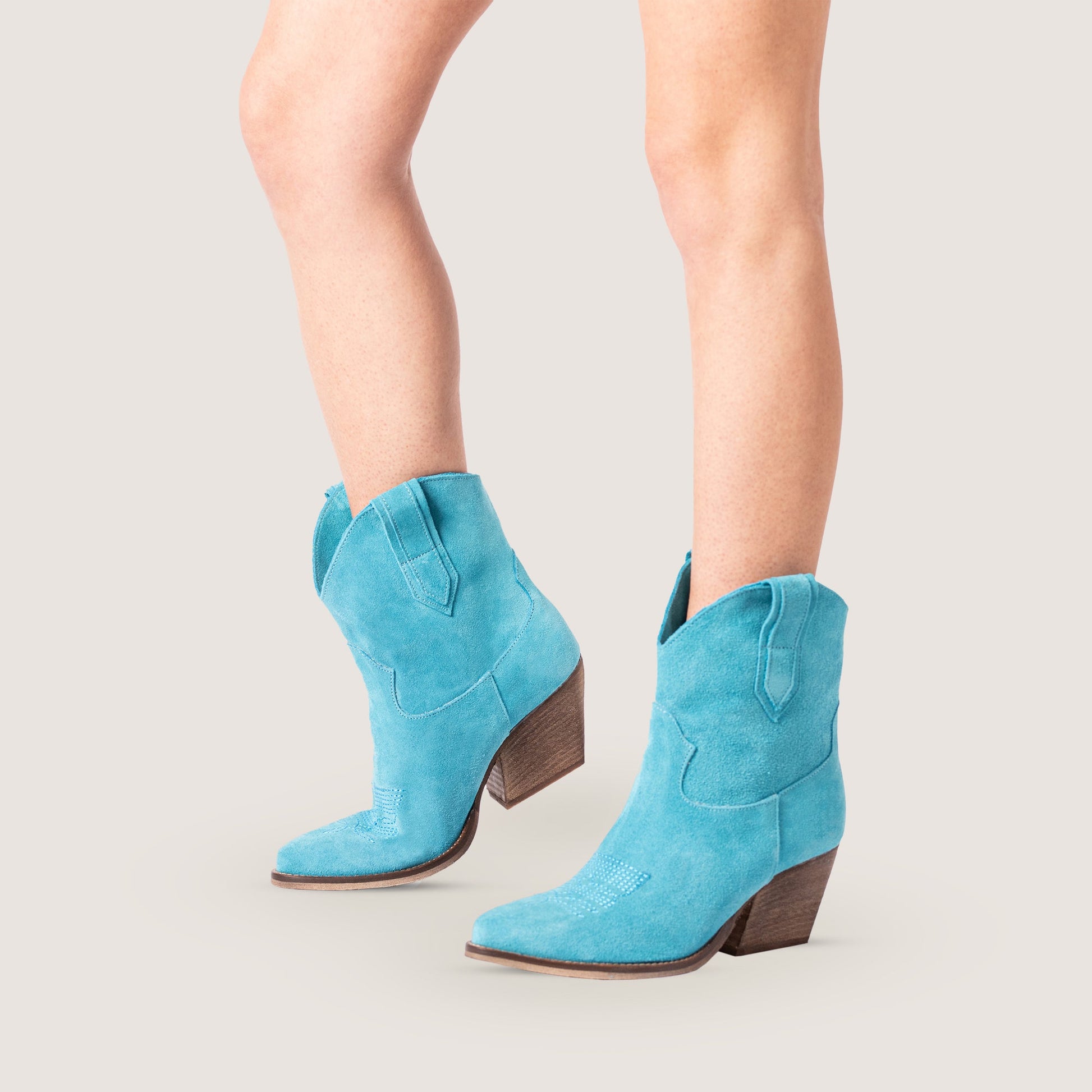 Stivaletti Texani Nina Turchese - KALI SHOES®