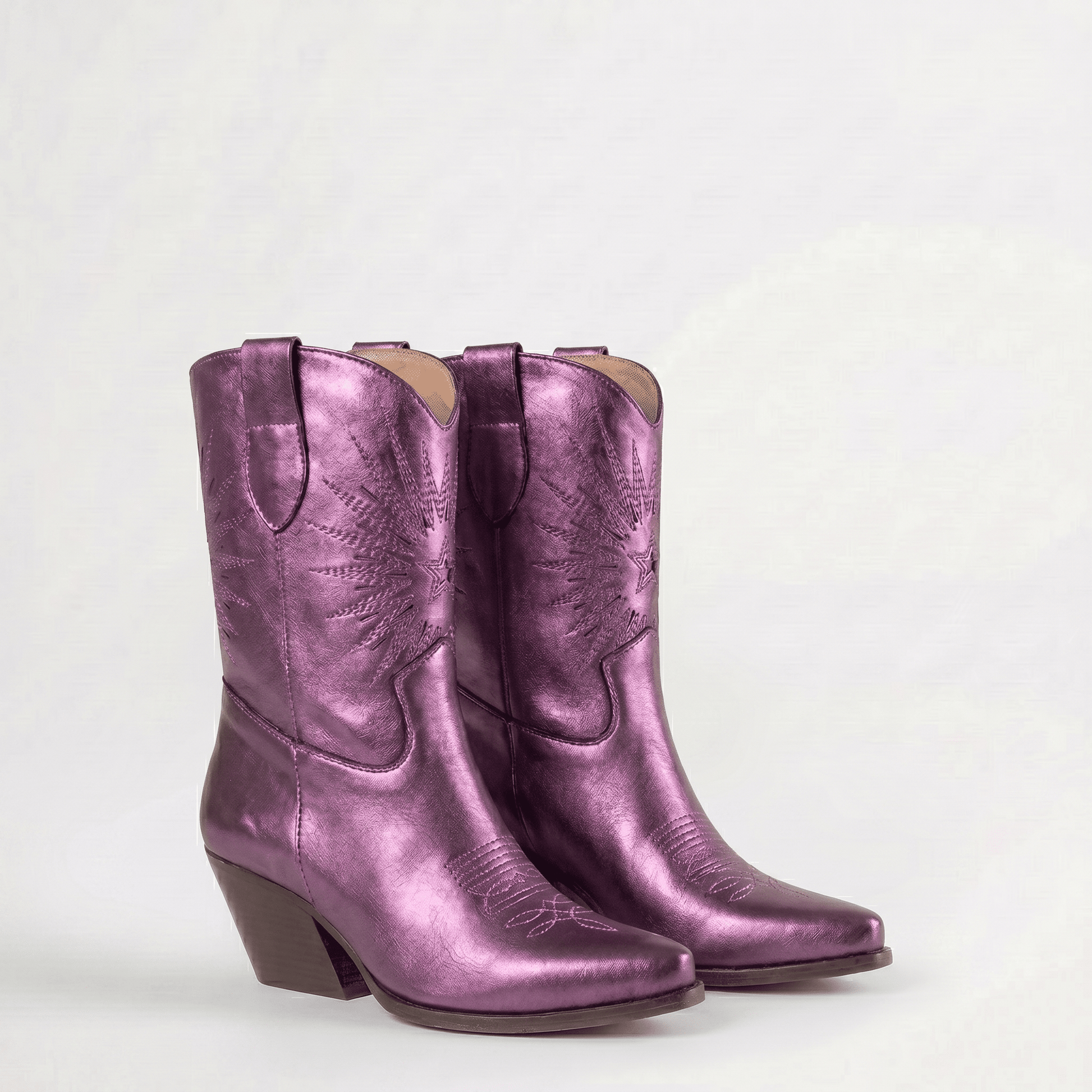 Stivaletti Texani Rio Nova Violet Shine - KALI SHOES®