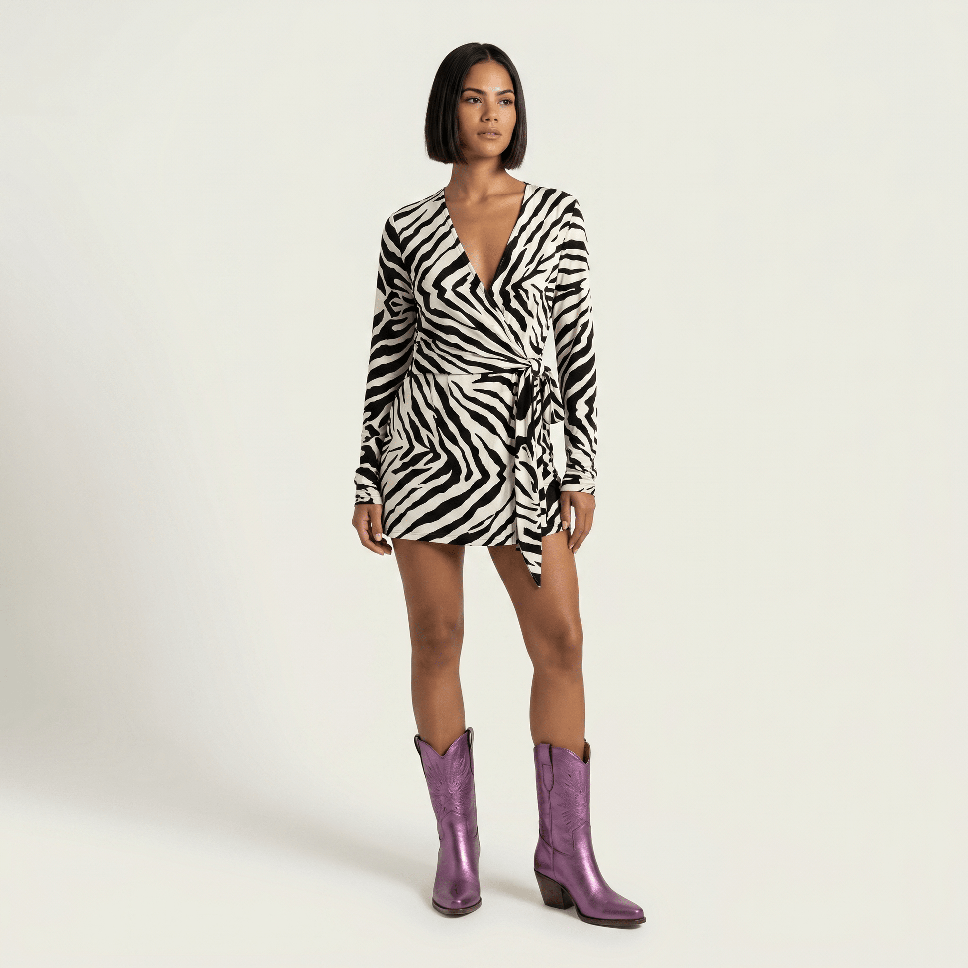 Stivaletti Texani Rio Nova Violet Shine - KALI SHOES®