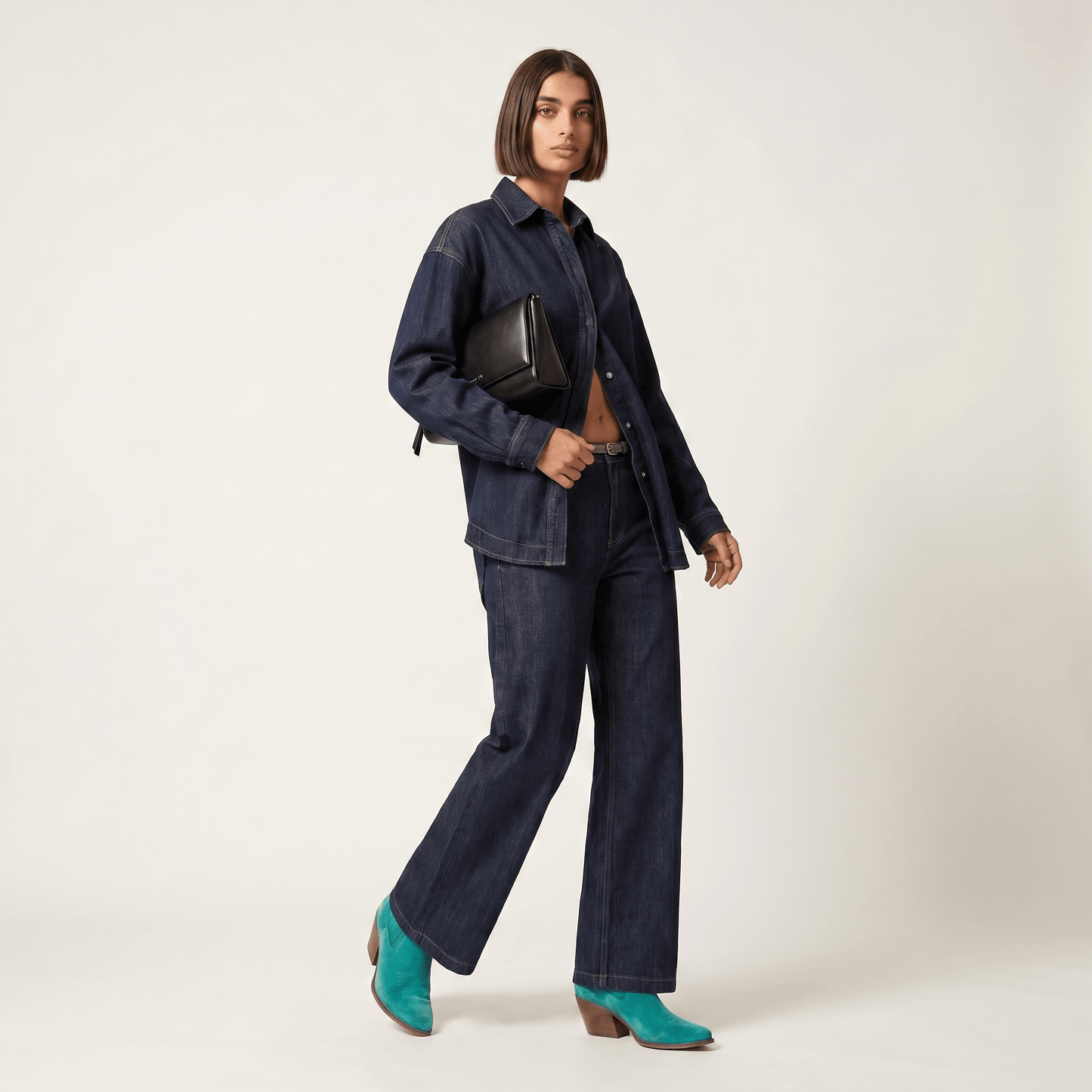 Stivaletti Texani Sandy Aquamarine - KALI SHOES®