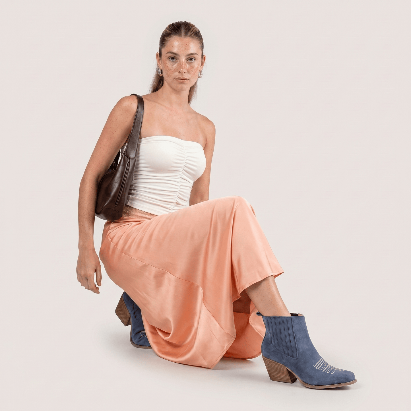 Stivaletti Texani Sandy Blue Jeans - KALI SHOES®
