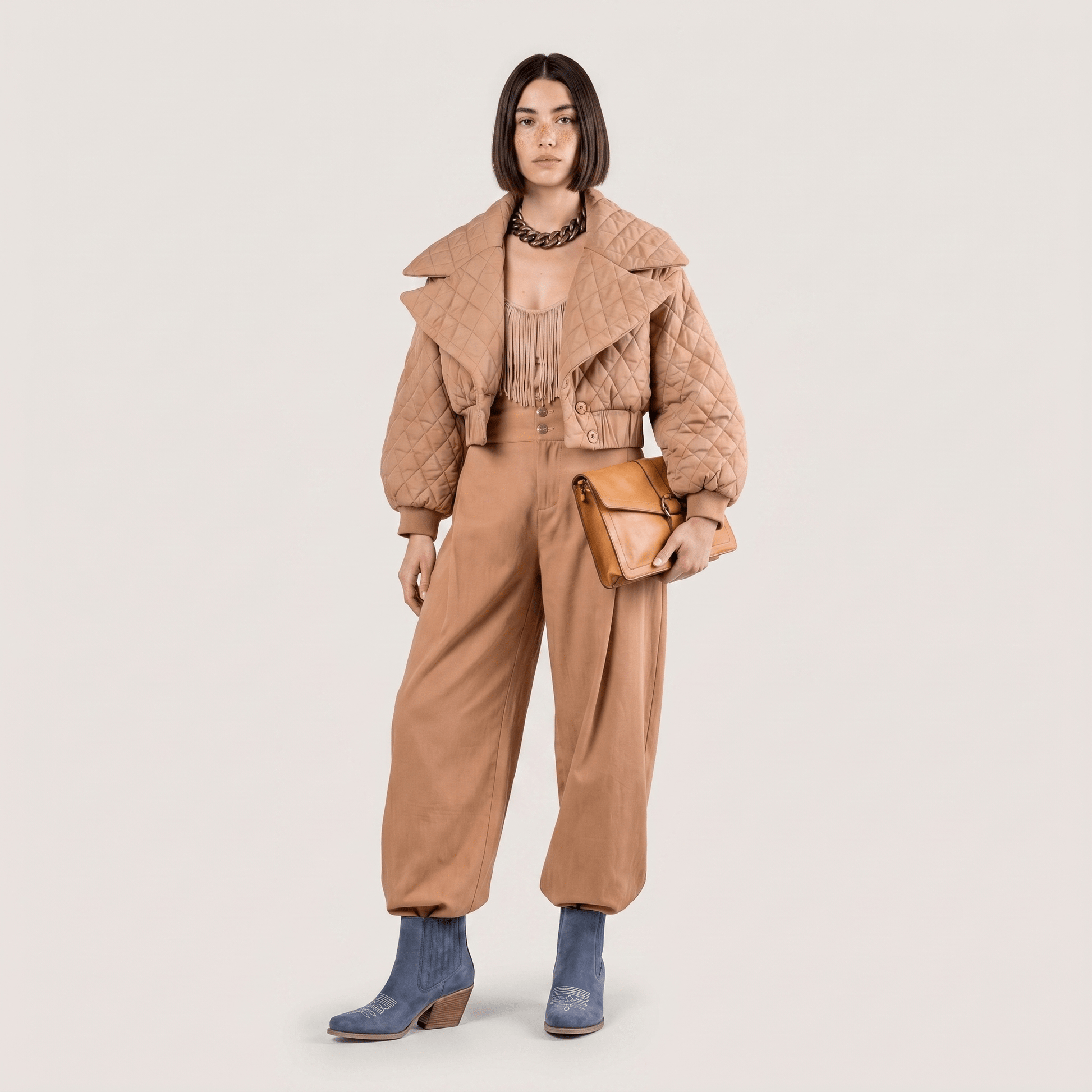 Stivaletti Texani Sandy Blue Jeans - KALI SHOES®