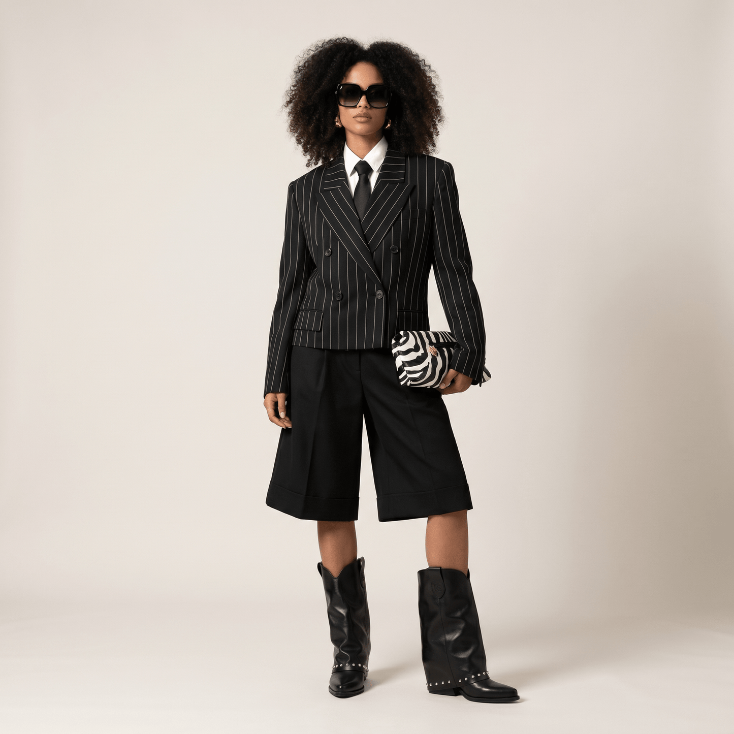 Stivaletti Texani Sidney Brushed Black - KALI SHOES®
