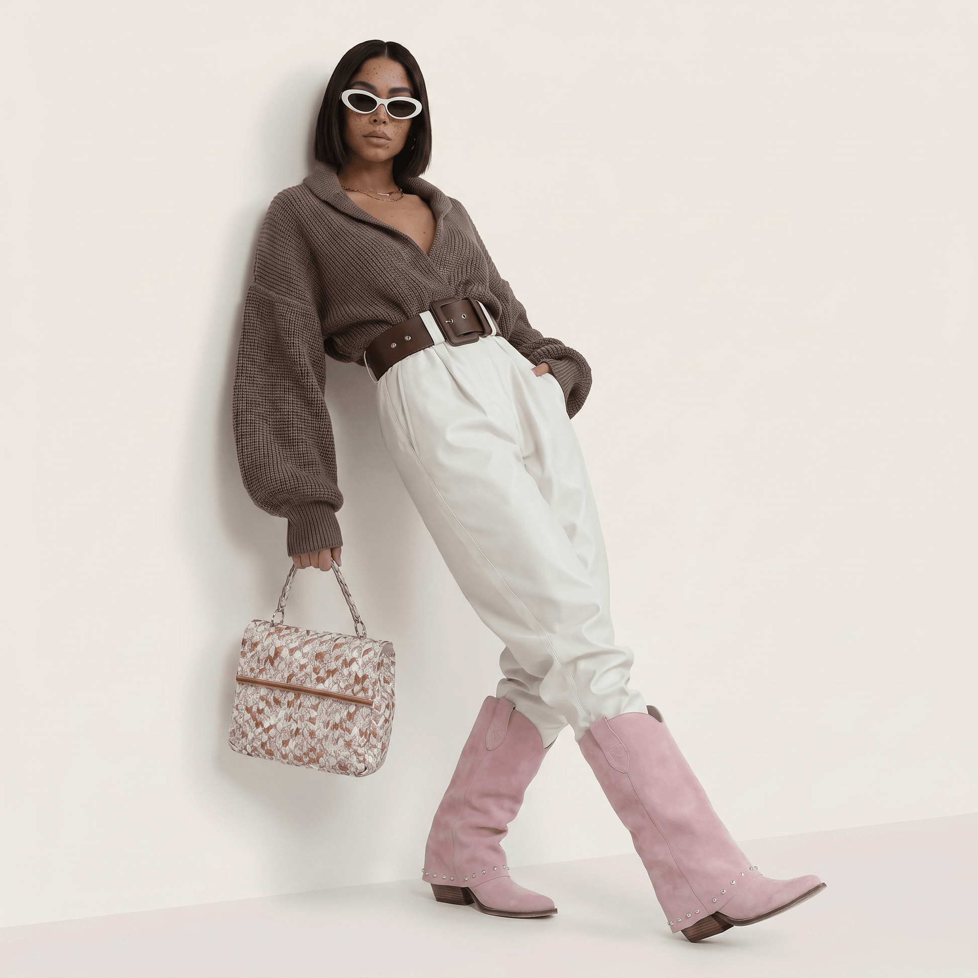 Stivaletti Texani Sidney Rosa - KALI SHOES®