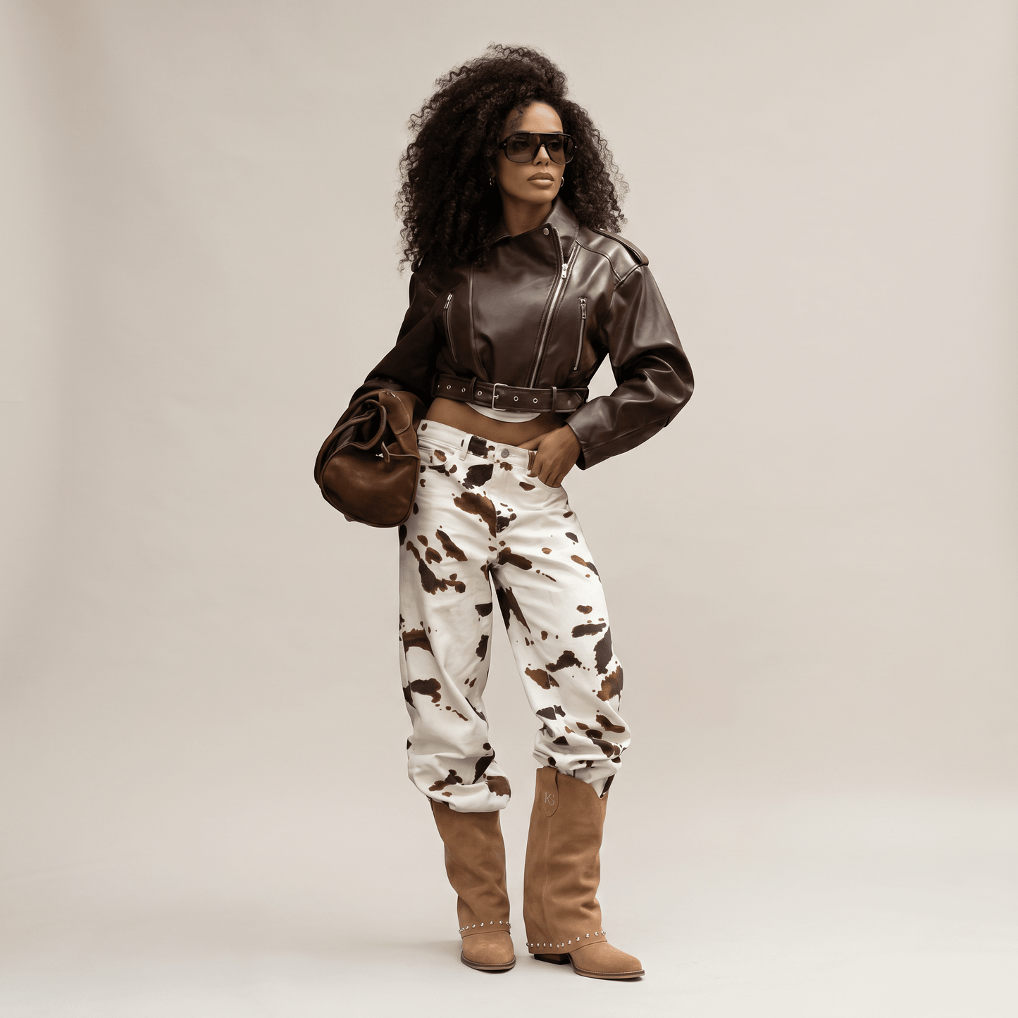 Stivaletti Texani Sidney Taupe - KALI SHOES®