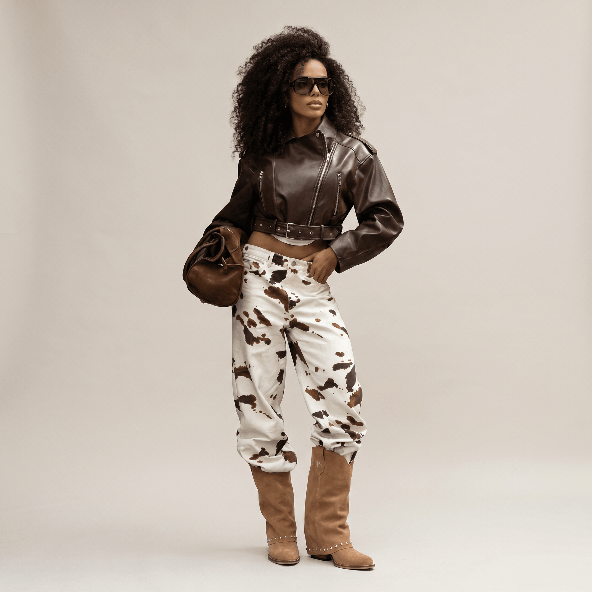 Stivaletti Texani Sidney Taupe - KALI SHOES®