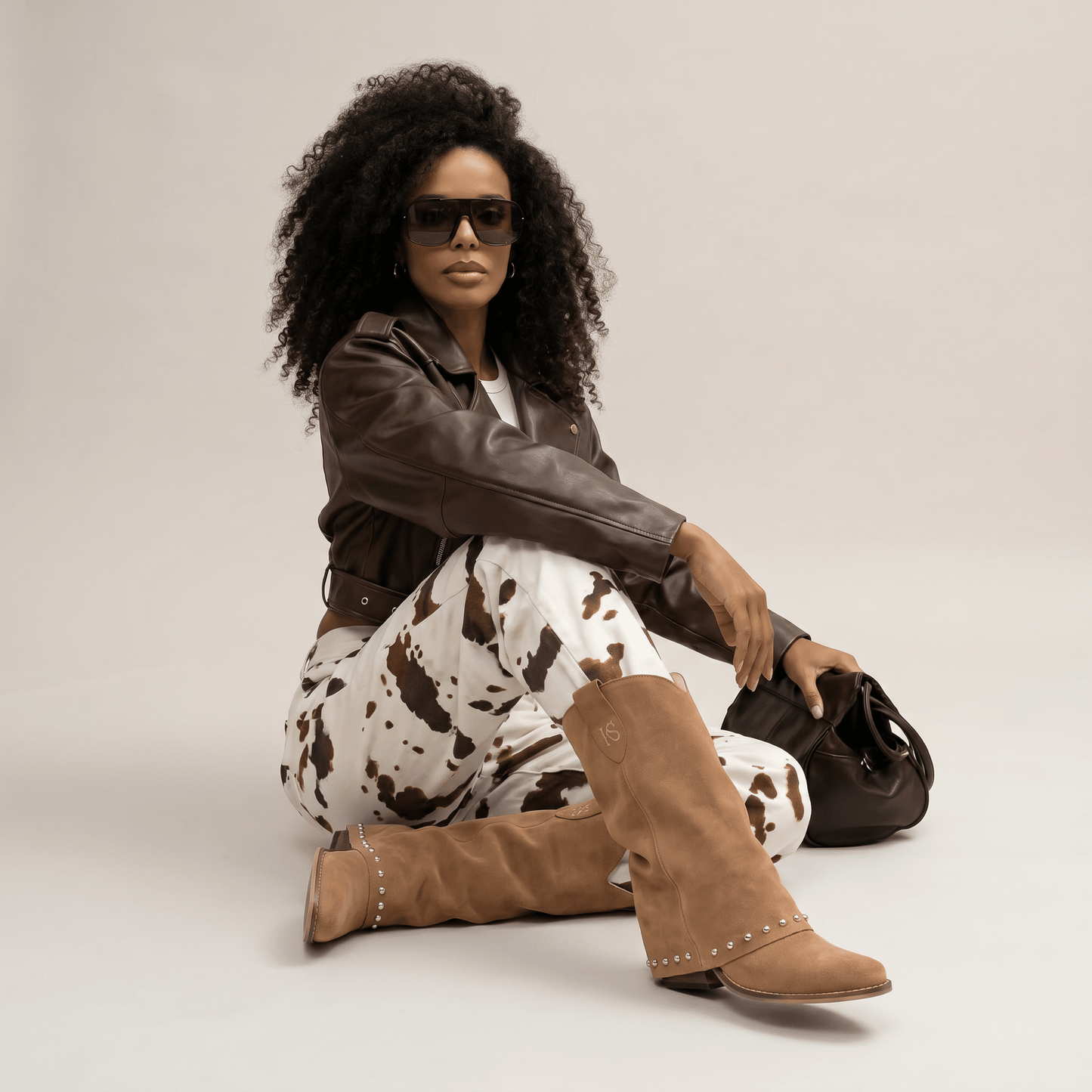 Stivaletti Texani Sidney Taupe - KALI SHOES®