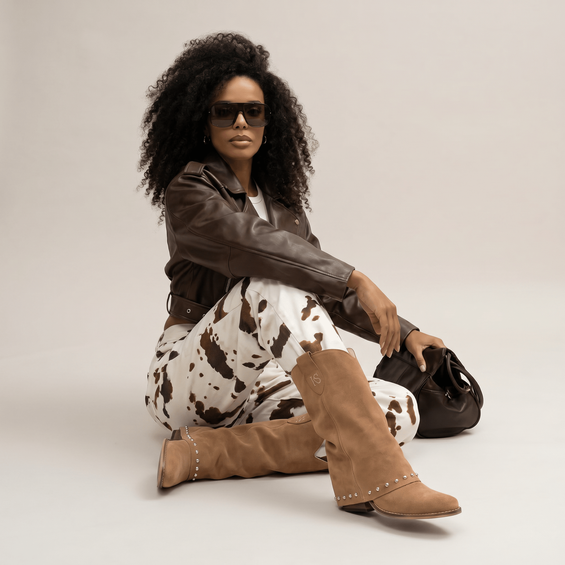 Stivaletti Texani Sidney Taupe - KALI SHOES®