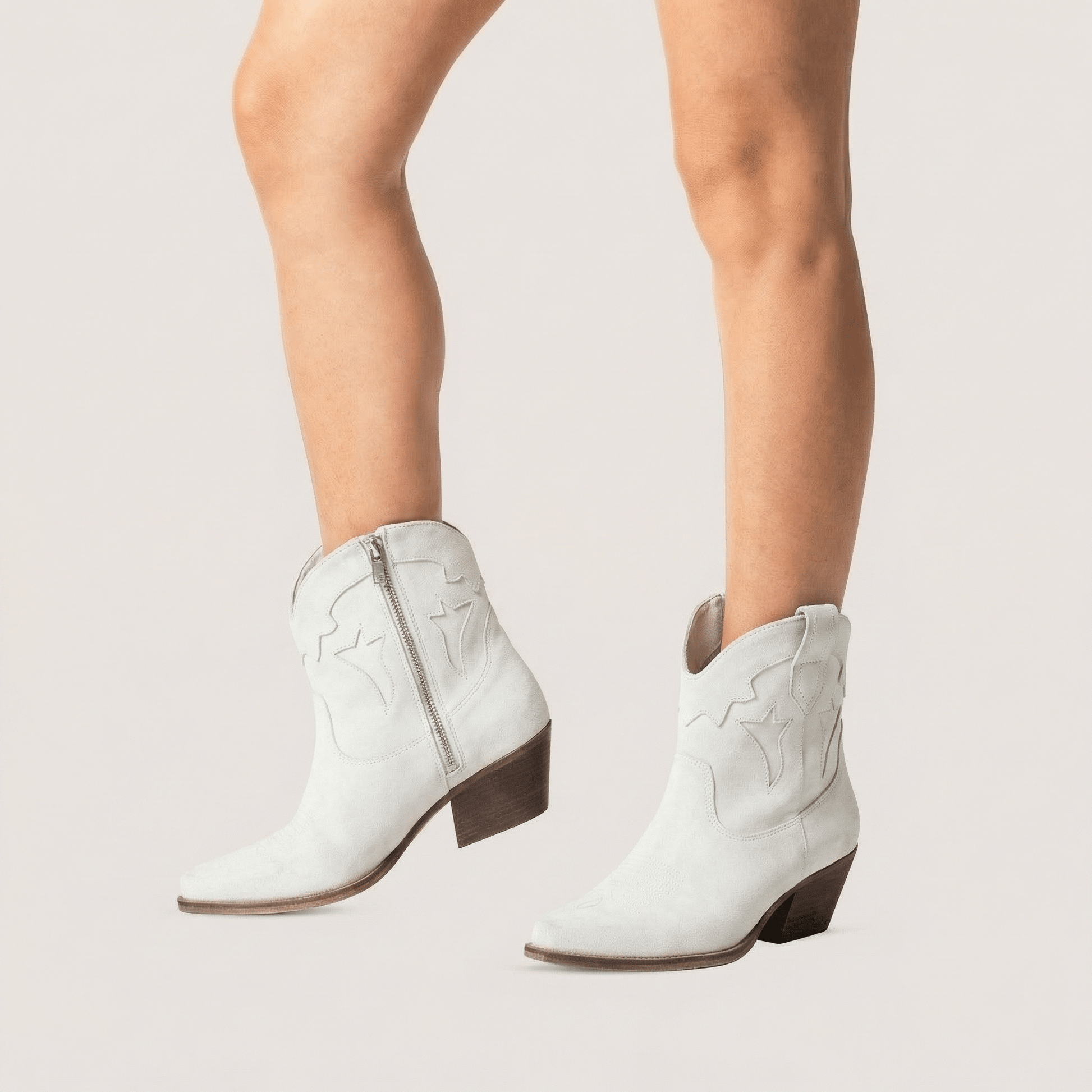 Stivaletti Texani Vicky Bianco - KALI SHOES®