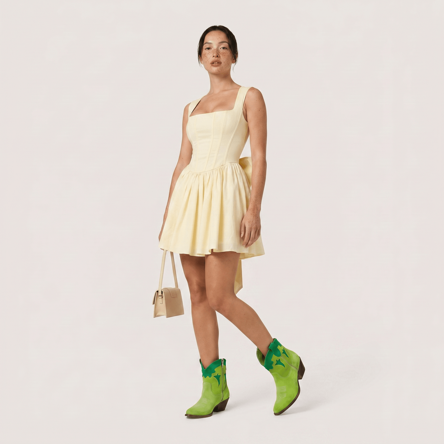 Stivaletti Texani Vicky Lime - KALI SHOES®