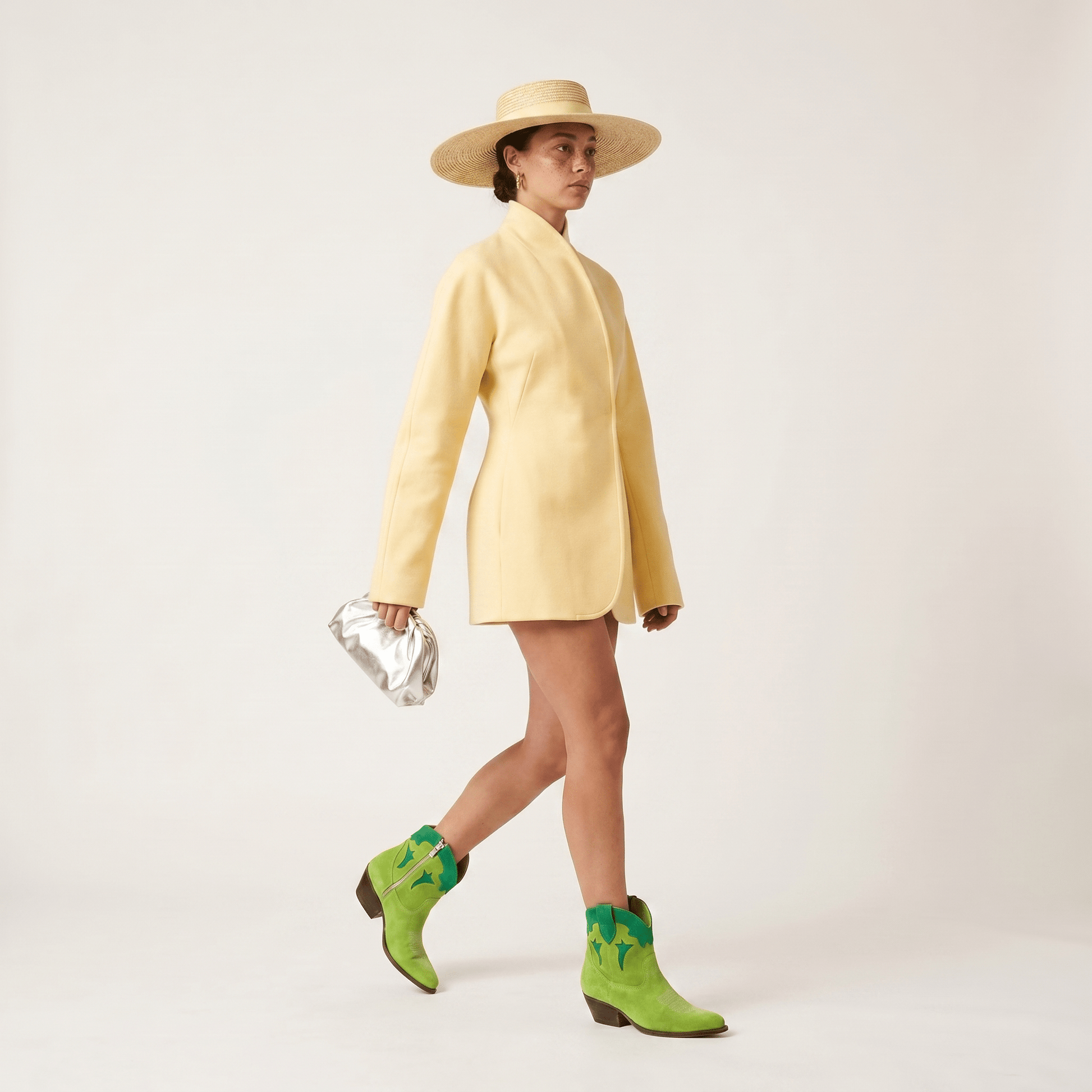 Stivaletti Texani Vicky Lime - KALI SHOES®