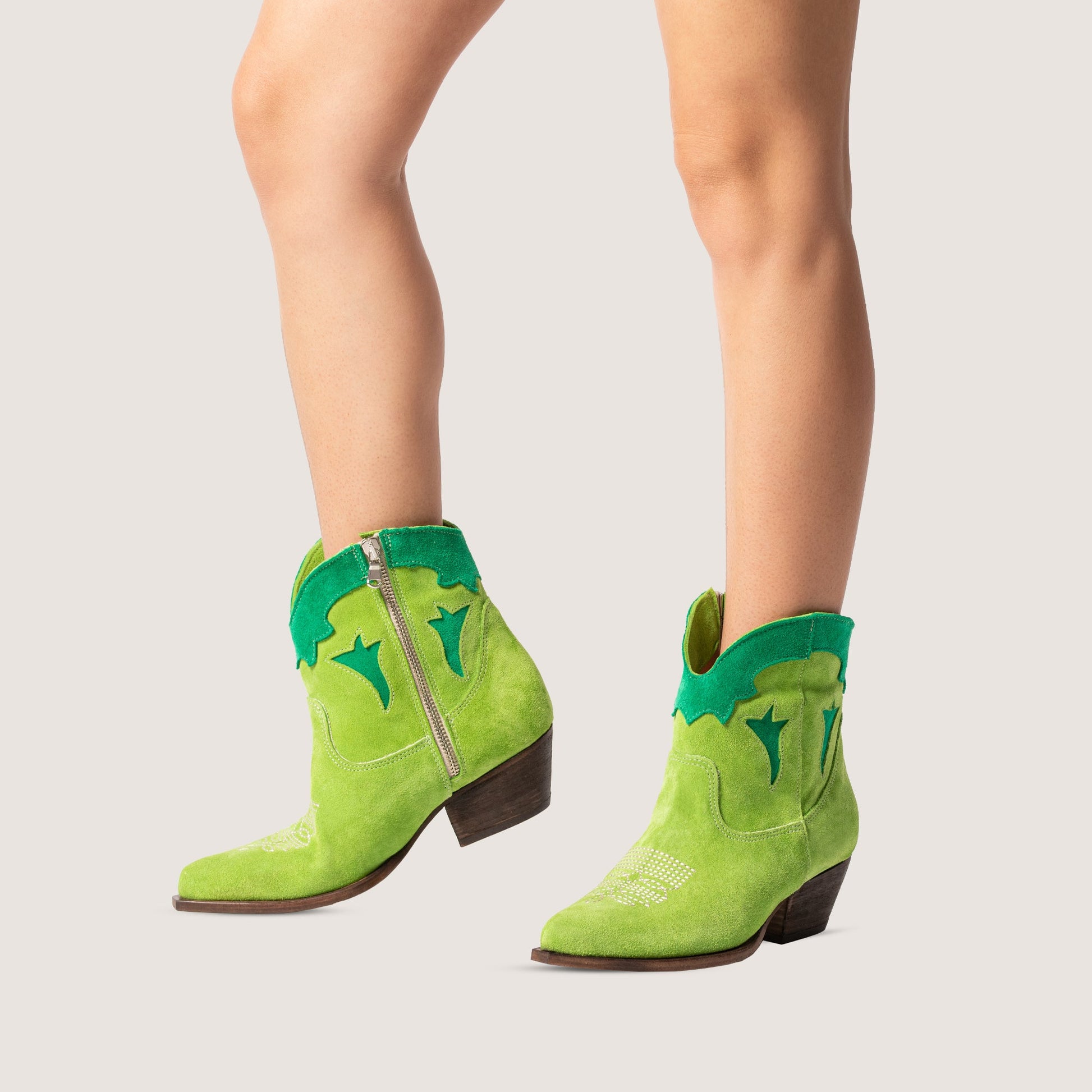 Stivaletti Texani Vicky Lime - KALI SHOES®