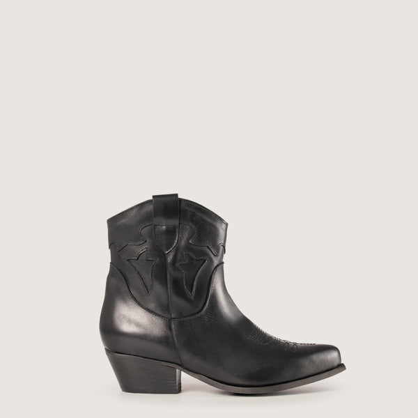 Vicky Shine Black Texan boots