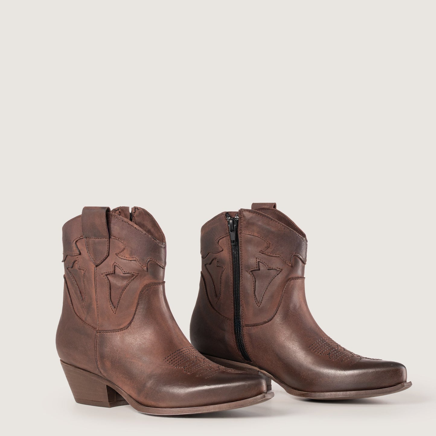 Stivaletti Texani Vicky Testa di Moro - KALI SHOES®