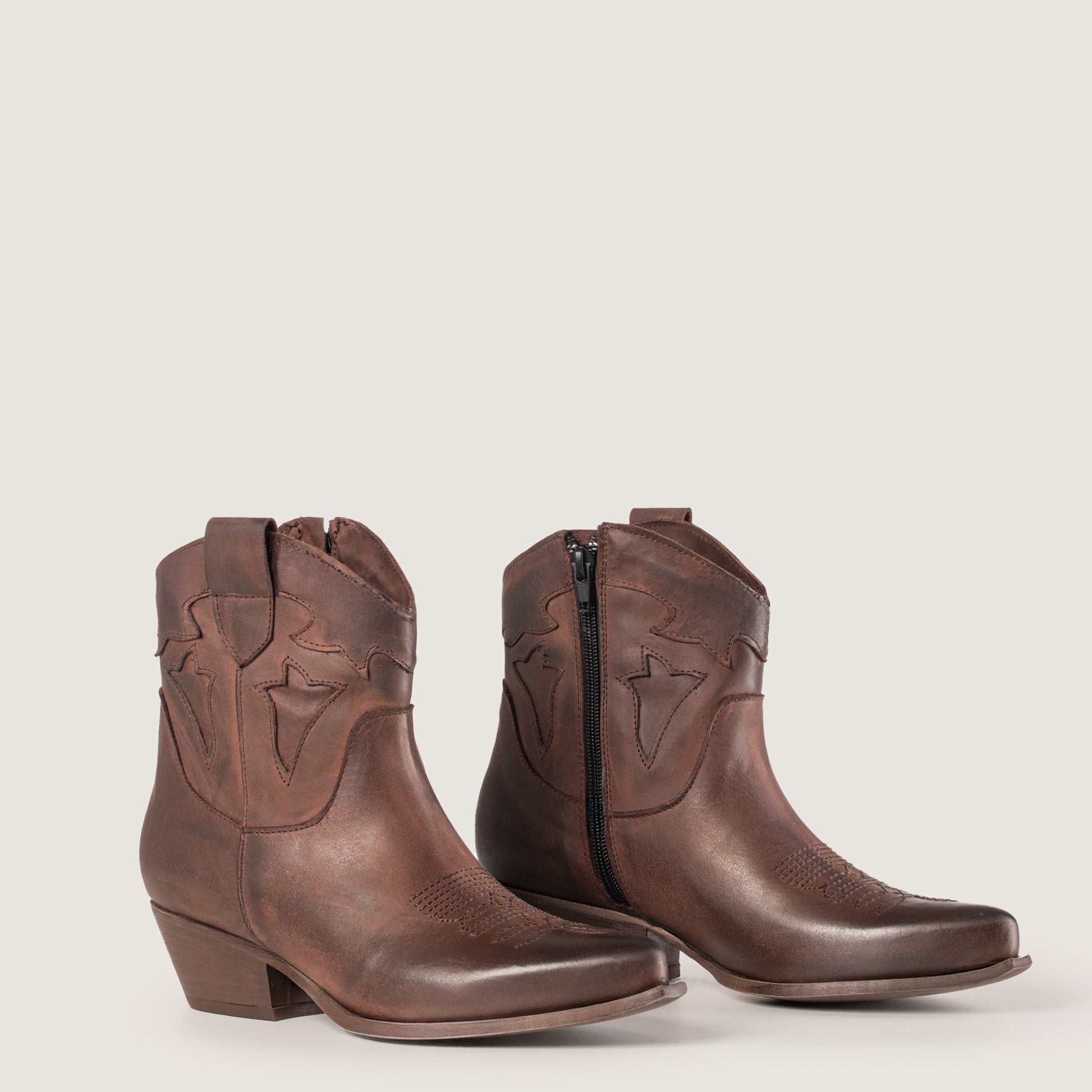 Stivaletti Texani Vicky Testa di Moro - KALI SHOES®