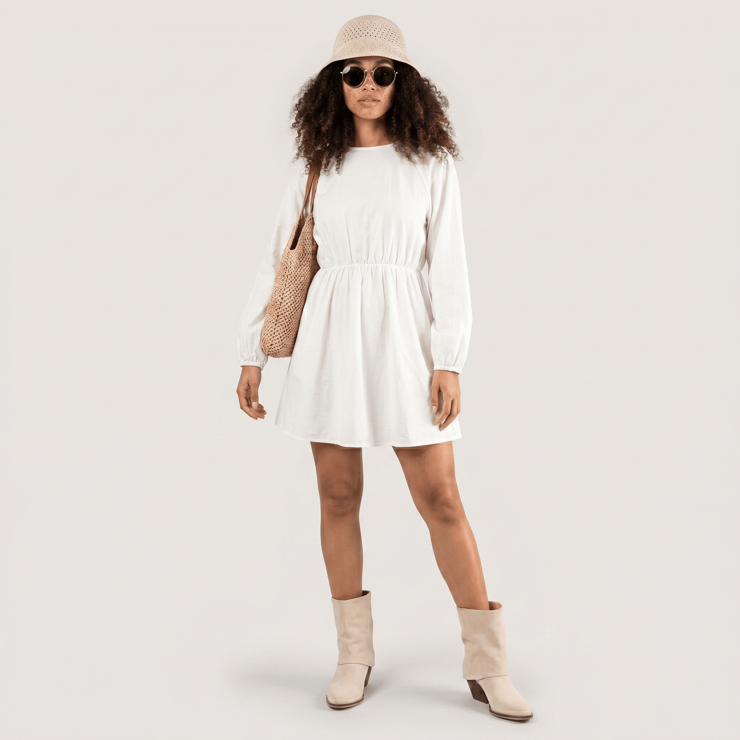 Stivaletti Texani Vittoria Beige - KALI SHOES®