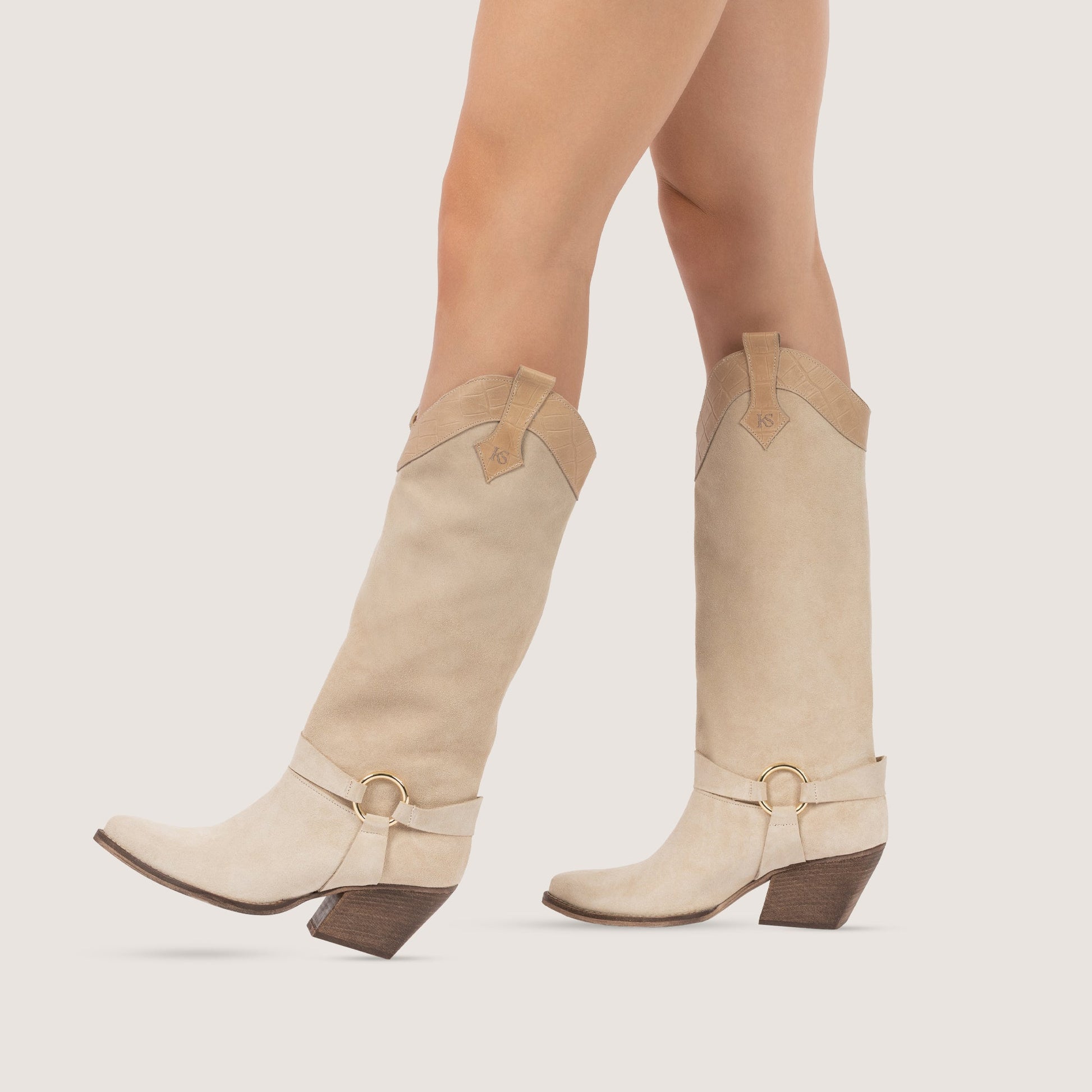 Stivali Texani Arizona Beige - KALI SHOES®