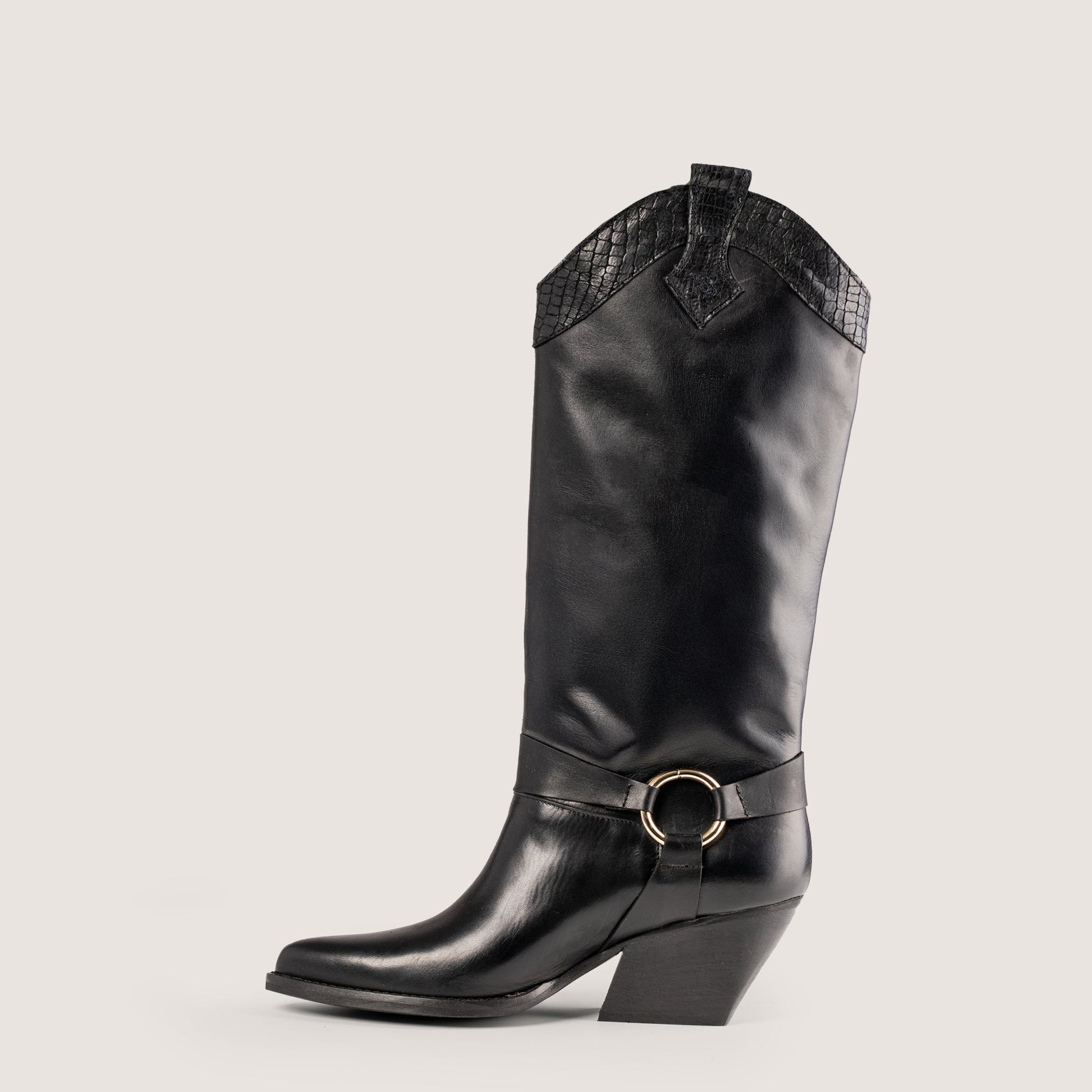 Stivali Texani Arizona Nero - KALI SHOES®