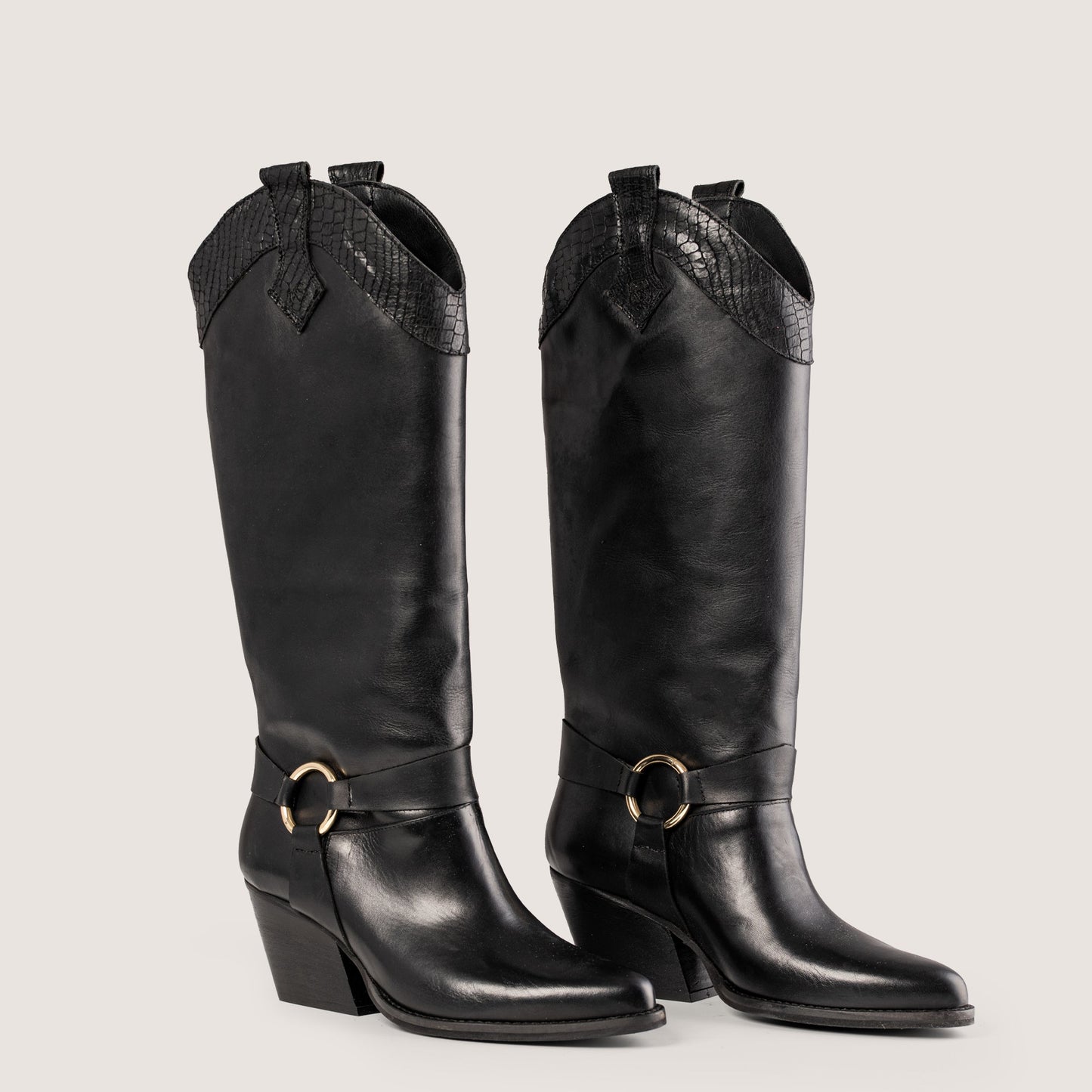 Stivali Texani Arizona Nero - KALI SHOES®