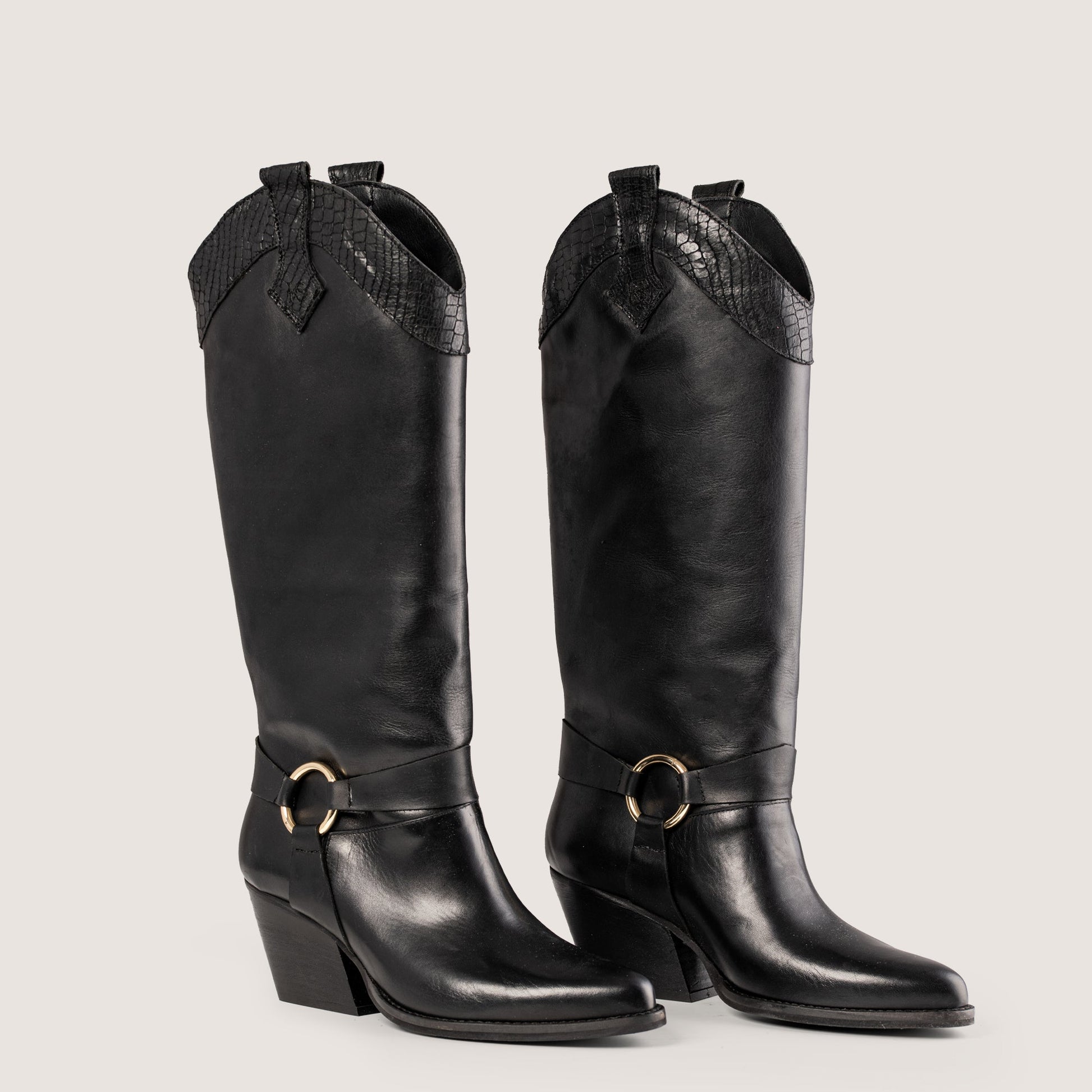 Stivali Texani Arizona Nero - KALI SHOES®