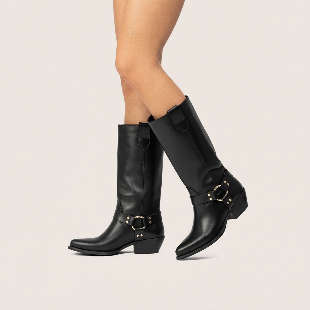 Stivali Texani Austin Nero - KALI SHOES®