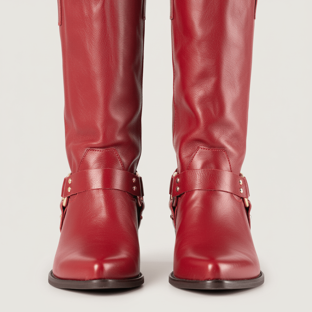 Stivali Texani Austin Rosso - KALI SHOES®