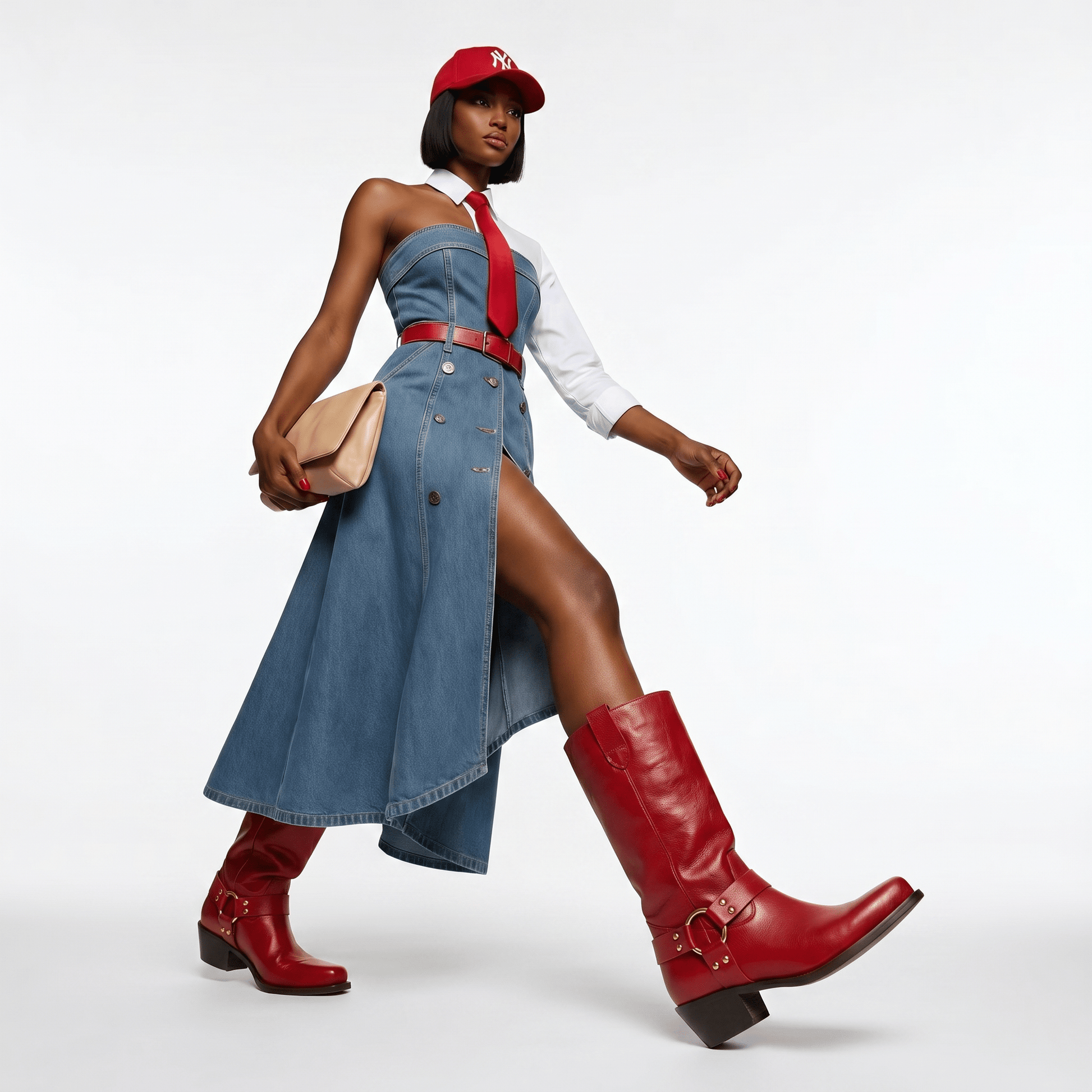 Stivali Texani Austin Rosso - KALI SHOES®