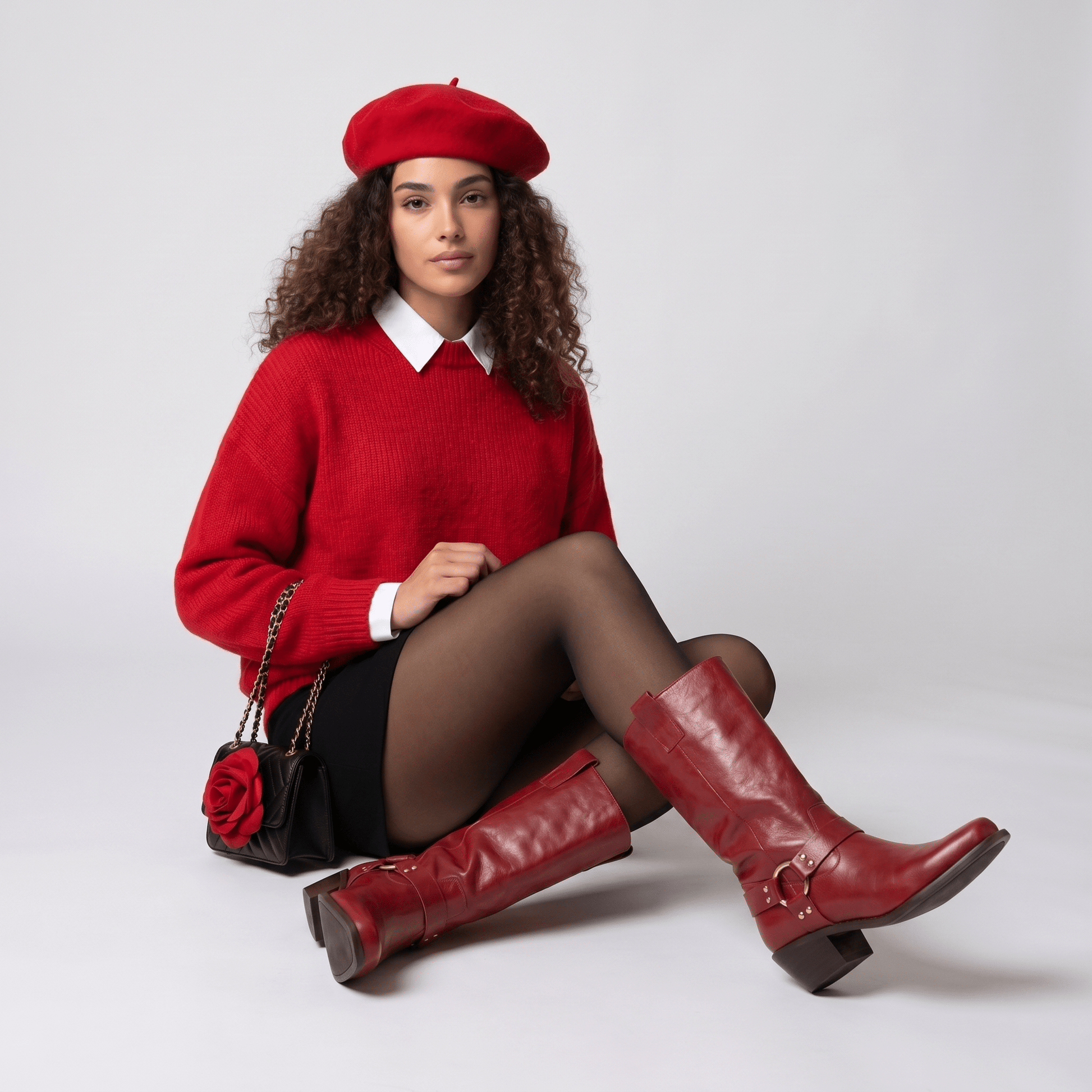 Stivali Texani Austin Rosso - KALI SHOES®