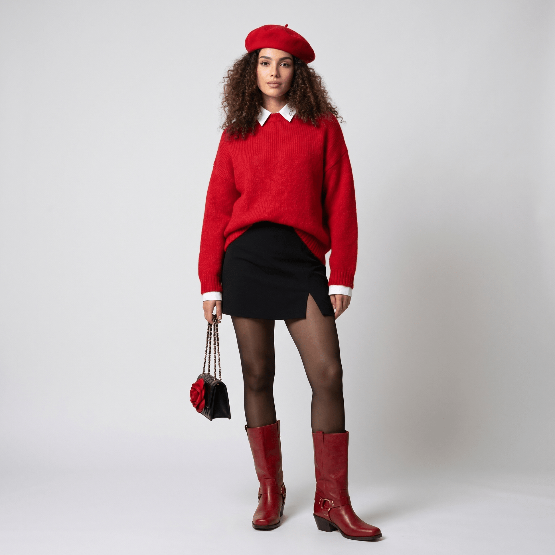 Stivali Texani Austin Rosso - KALI SHOES®