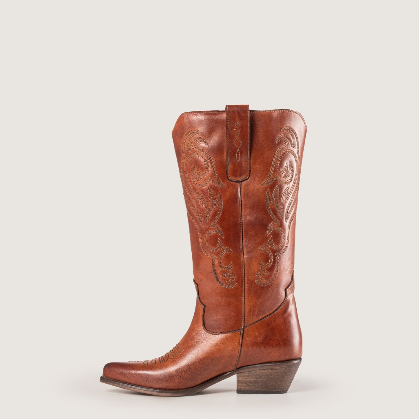 Stivali Texani Bryanna Cognac - KALI SHOES®