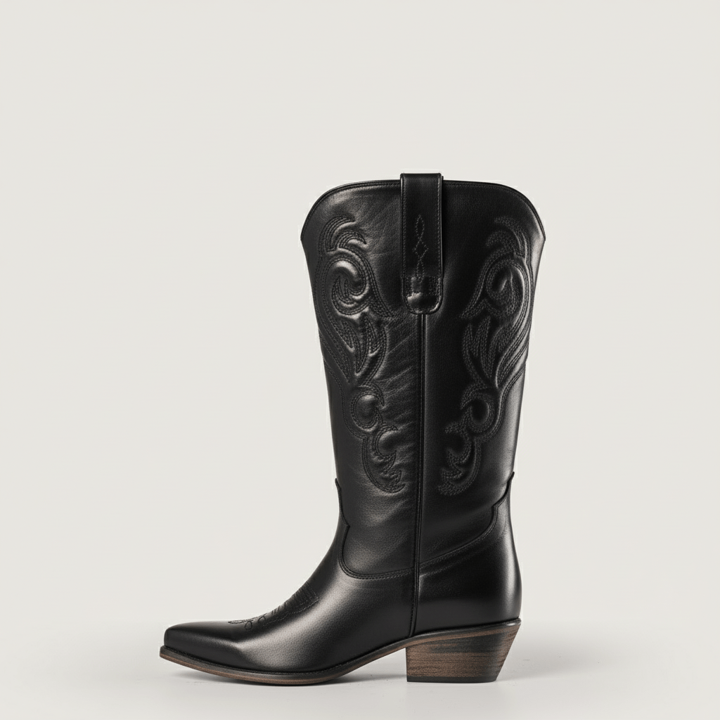 Stivali Texani Bryanna Nero - KALI SHOES®