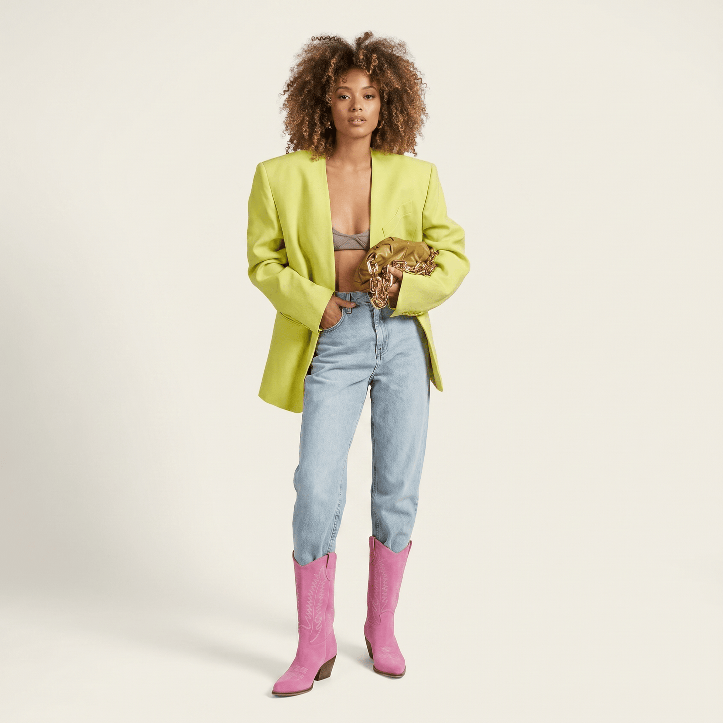 Stivali Texani Dallas Midi Fucsia - KALI SHOES®
