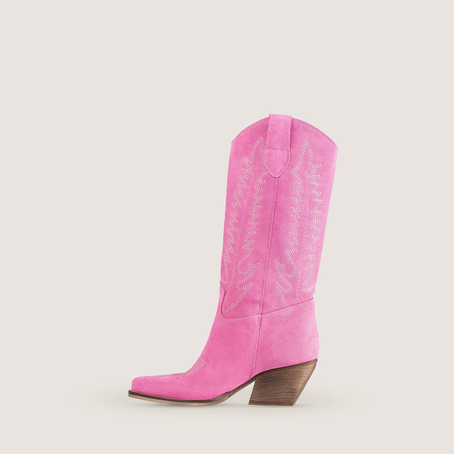 Stivali Texani Dallas Midi Fucsia - KALI SHOES®