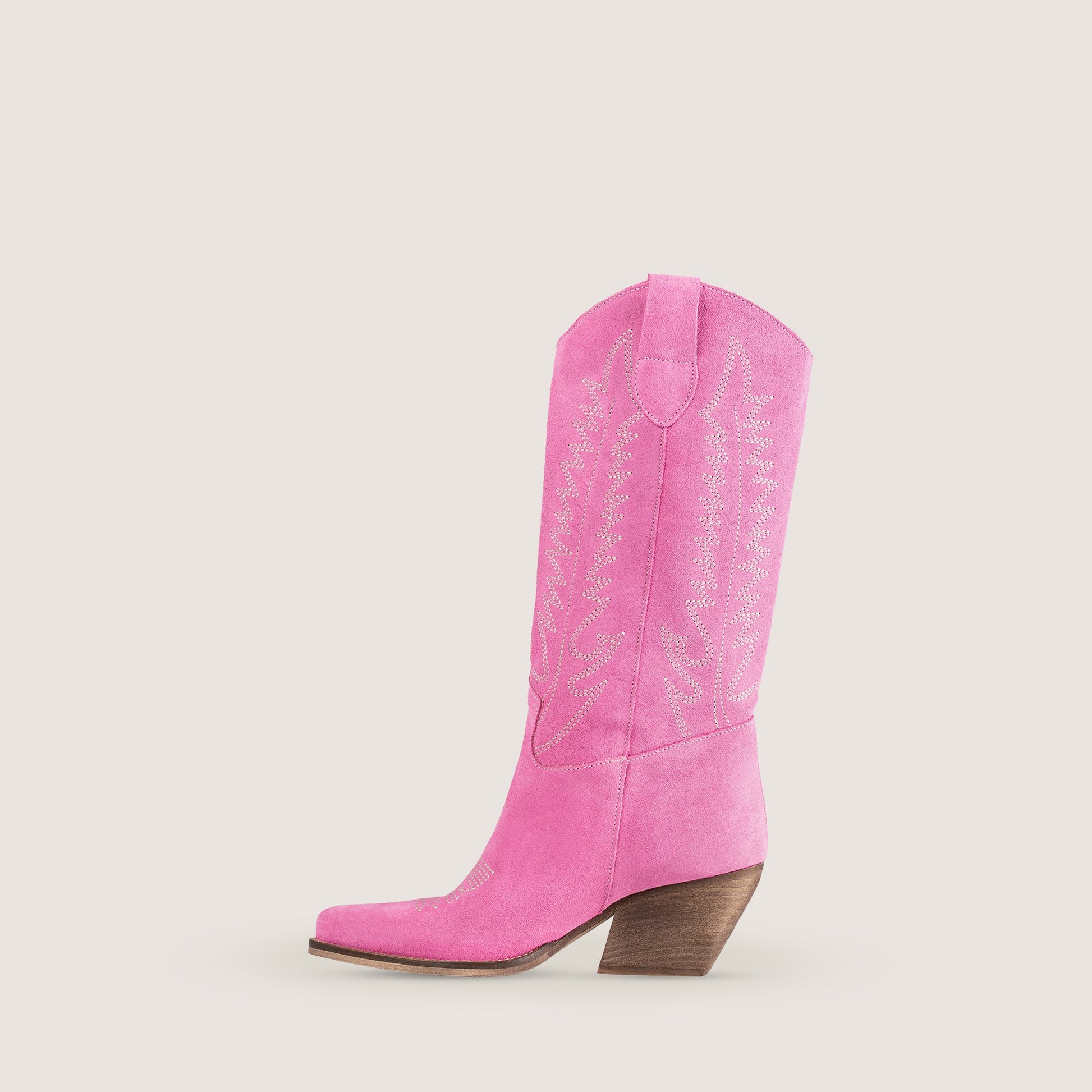 Stivali Texani Dallas Midi Fucsia - KALI SHOES®