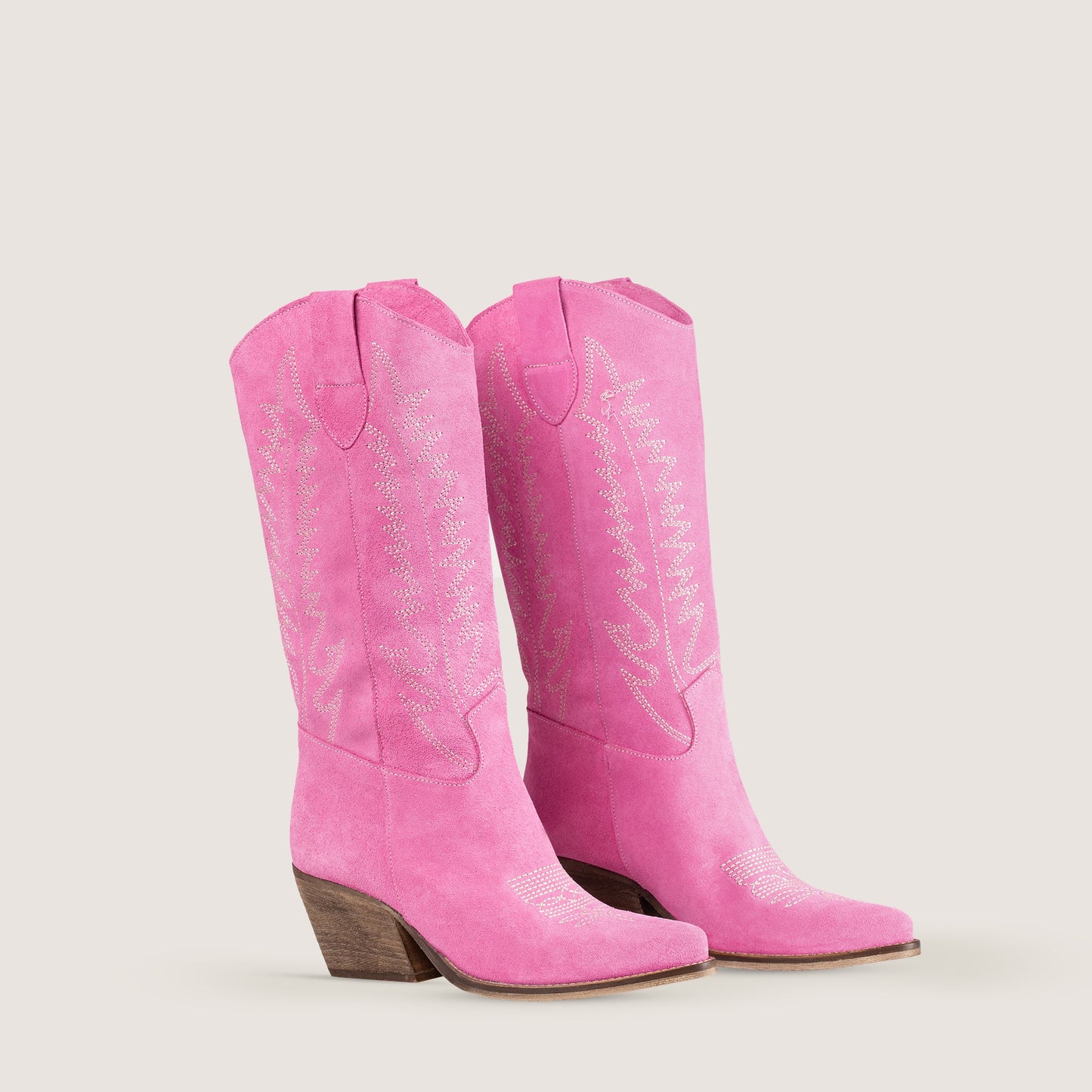 Stivali Texani Dallas Midi Fucsia - KALI SHOES®