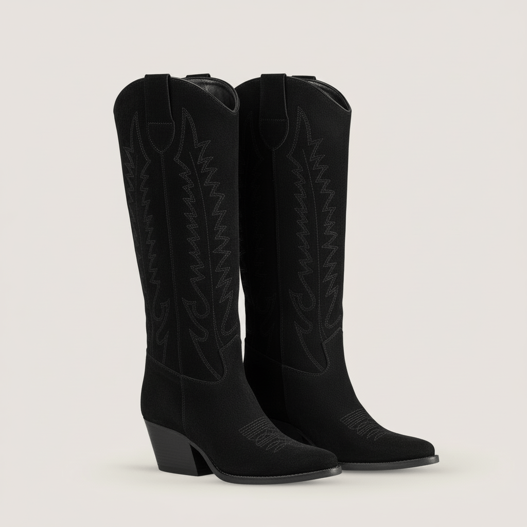 Stivali Texani Dallas Nero - KALI SHOES®