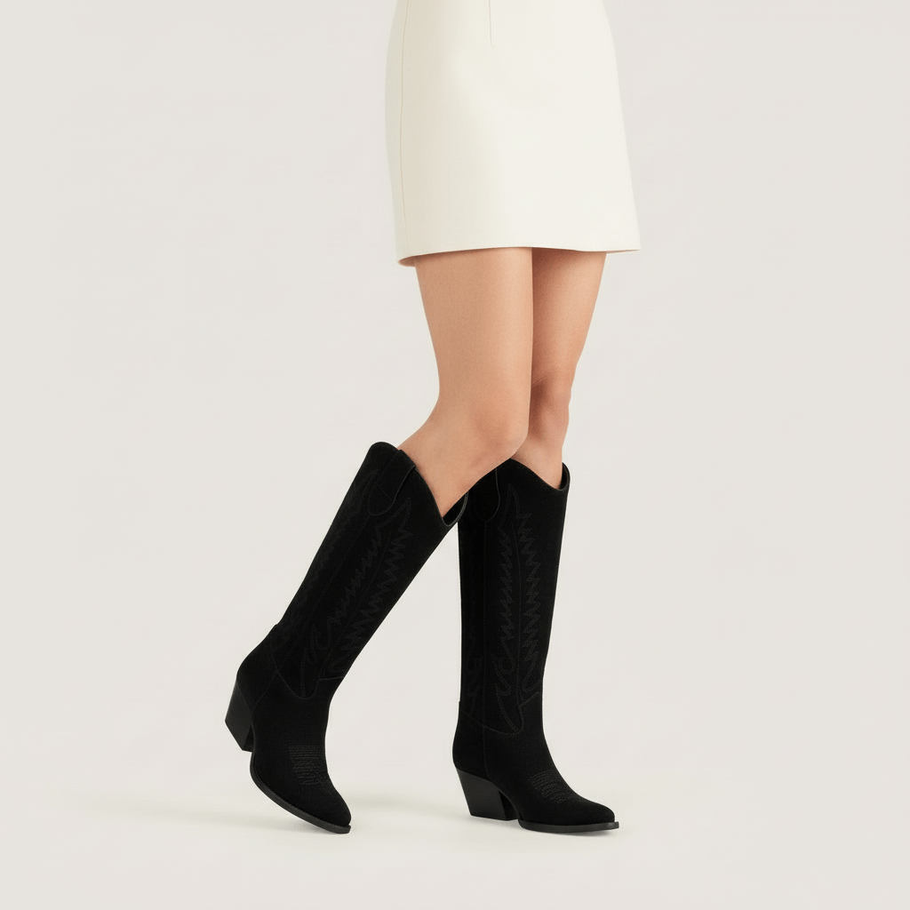 Stivali Texani Dallas Nero - KALI SHOES®