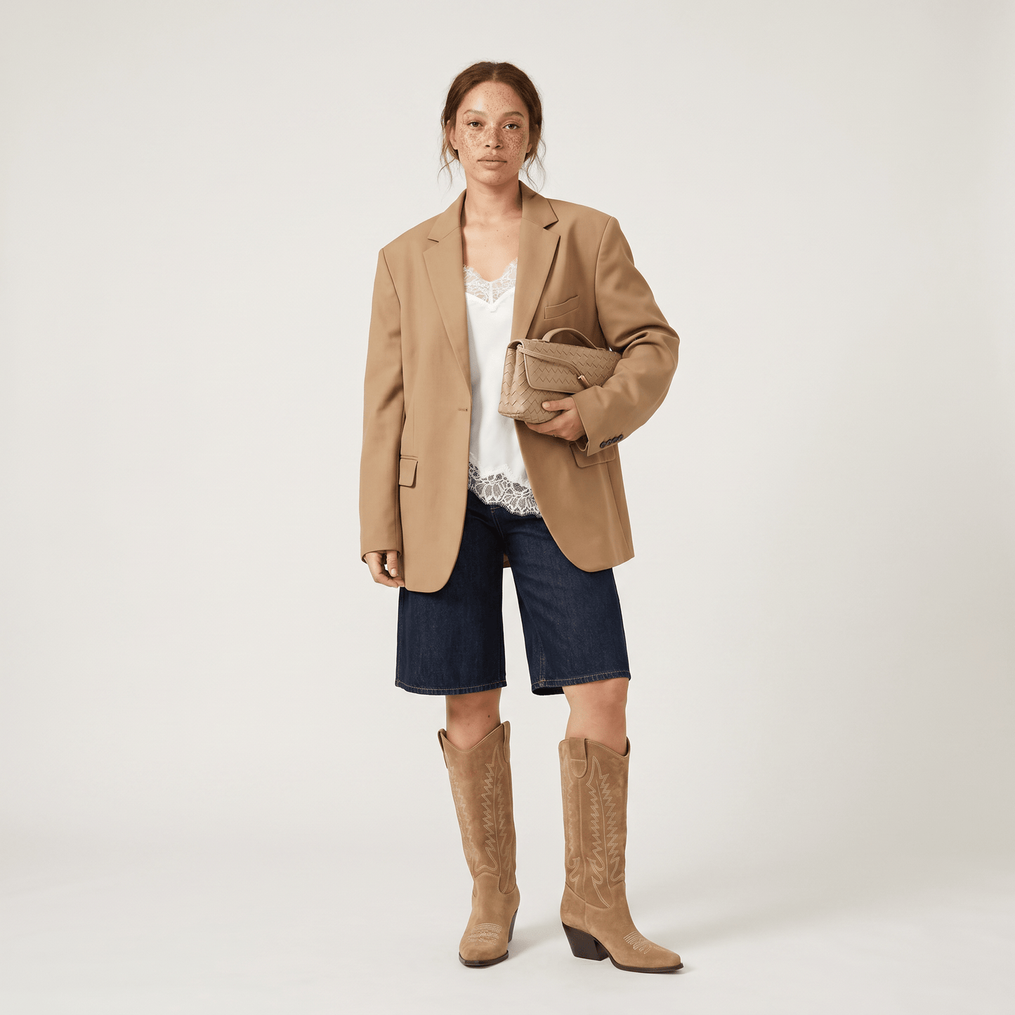 Stivali Texani Dallas Taupe - KALI SHOES®
