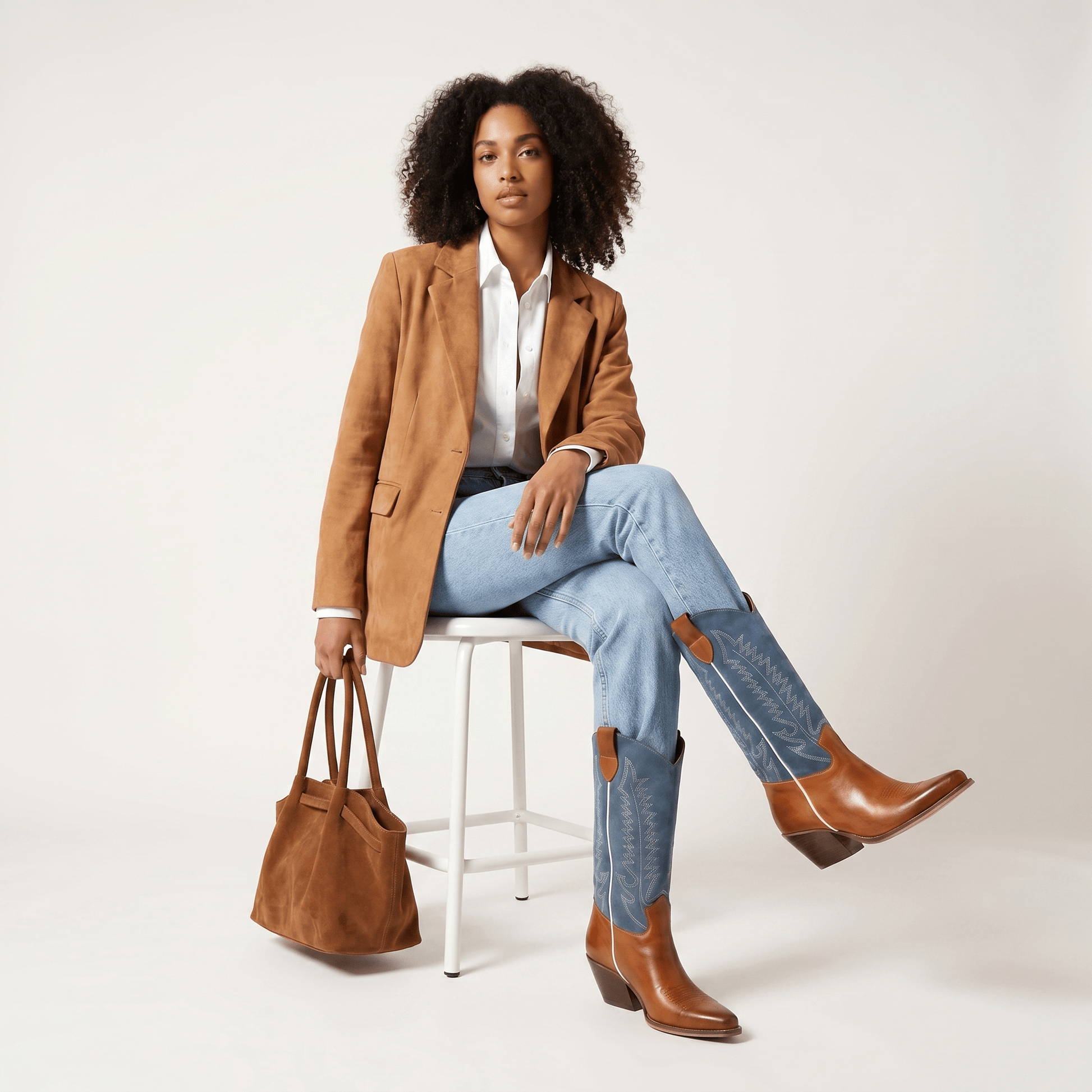 Stivali Texani Dixie Blue Jeans - KALI SHOES®